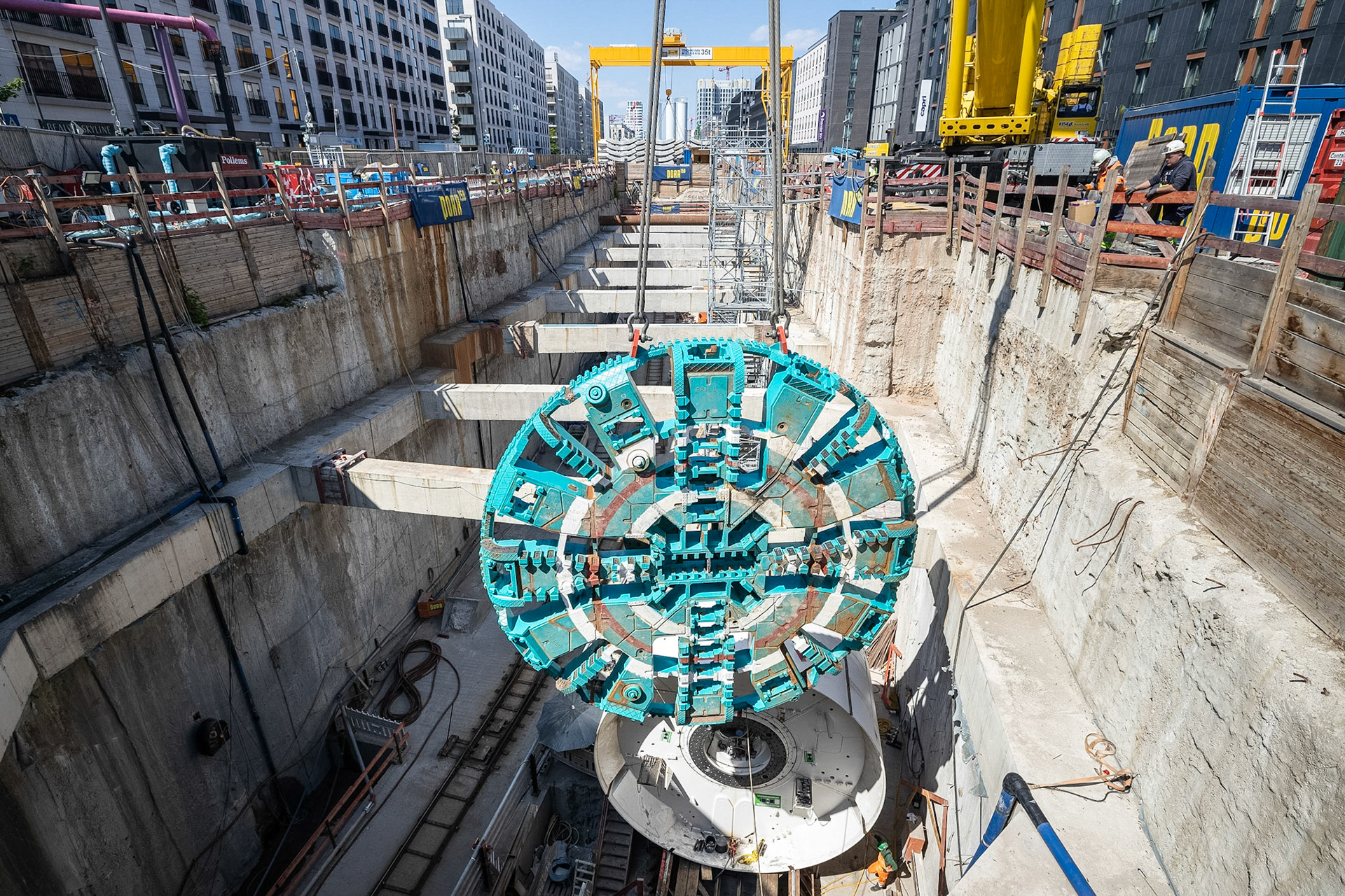 Fotodokumentation der Verlängerung der U5 in Frankfurt für die Stadtbahn Europaviertel Projektgesellschaft mbH