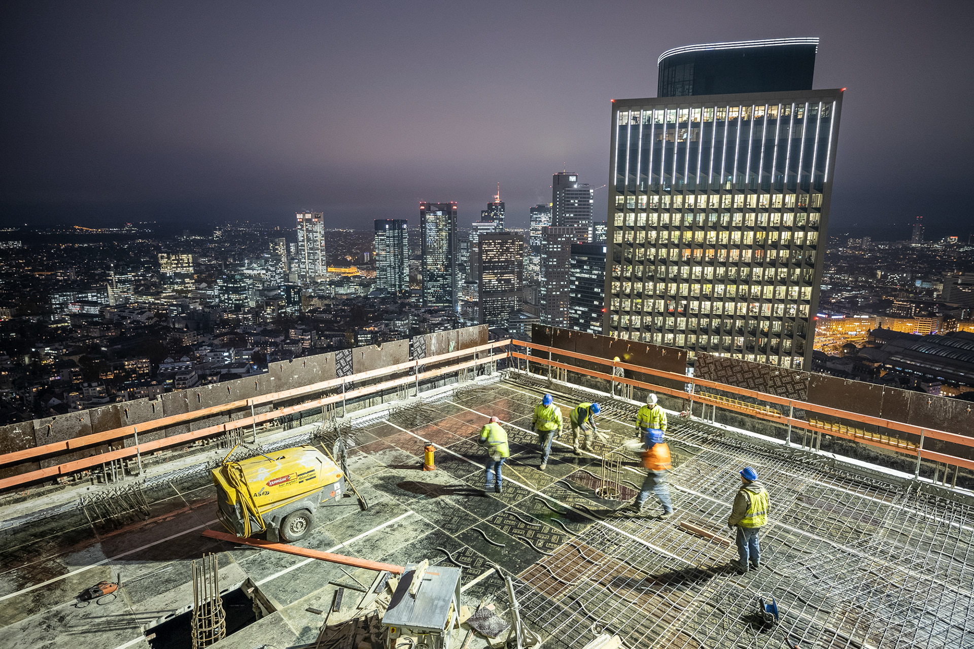 Fotodokumentation vom Bau des ONE für CA Immo
