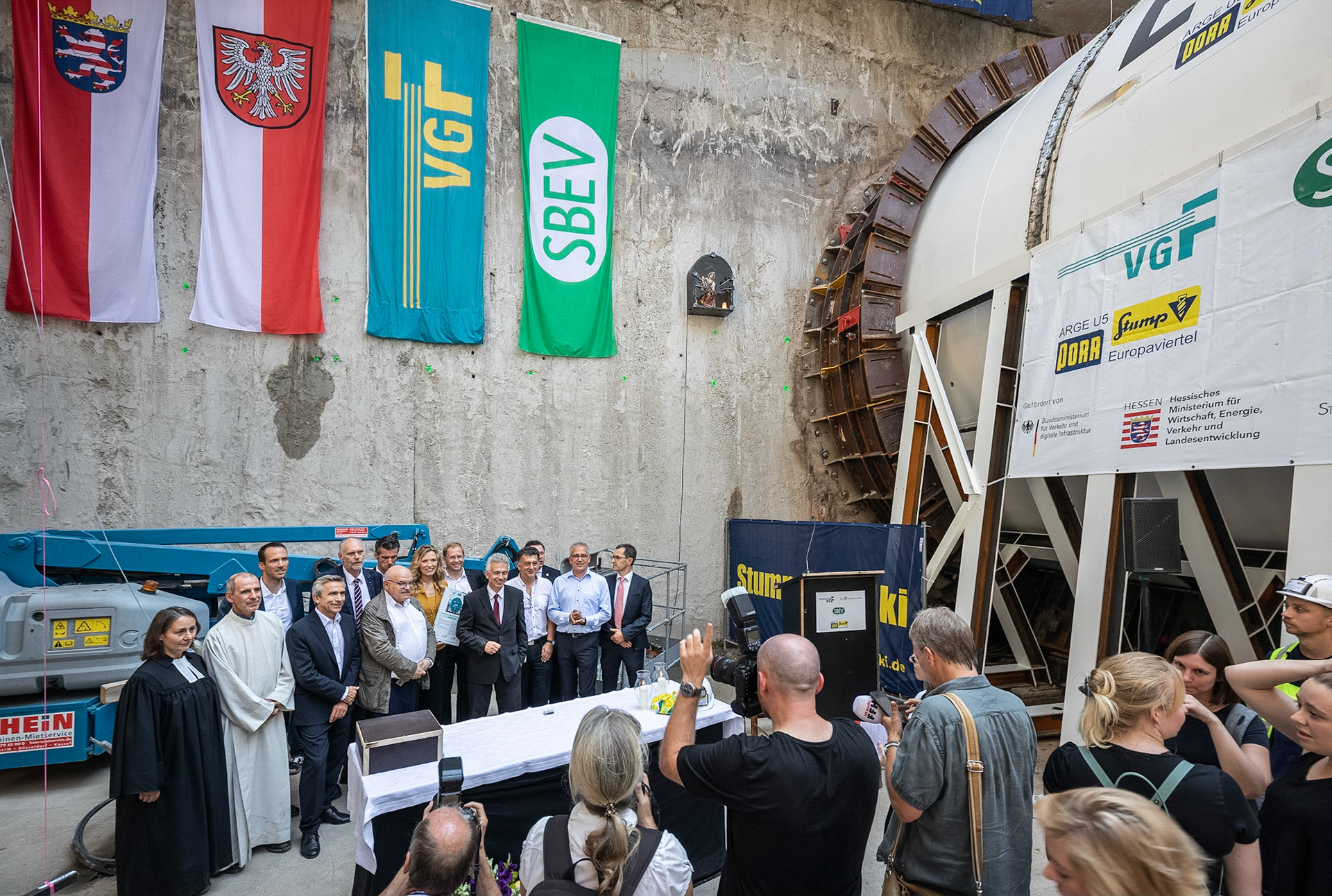 Fotodokumentation der Verlängerung der U5 in Frankfurt für die Stadtbahn Europaviertel Projektgesellschaft mbH