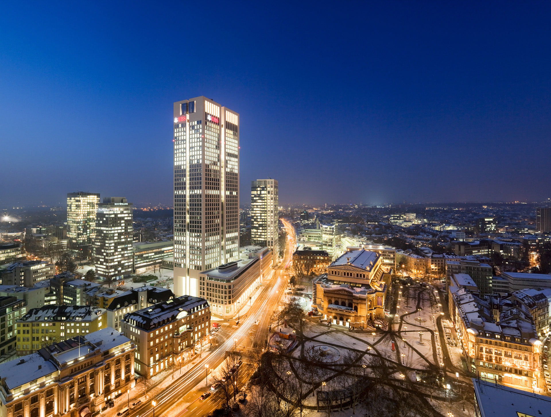 Fotodokumentation vom Bau des OpernTurm für Tishman Speyer