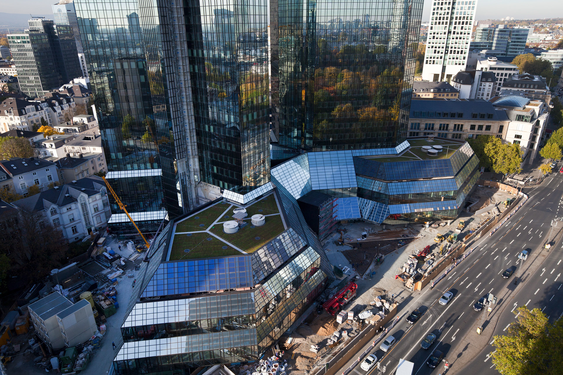 Fotodokumentation des Umbaus der Deutschen Bank Türme für Deutsche Bank