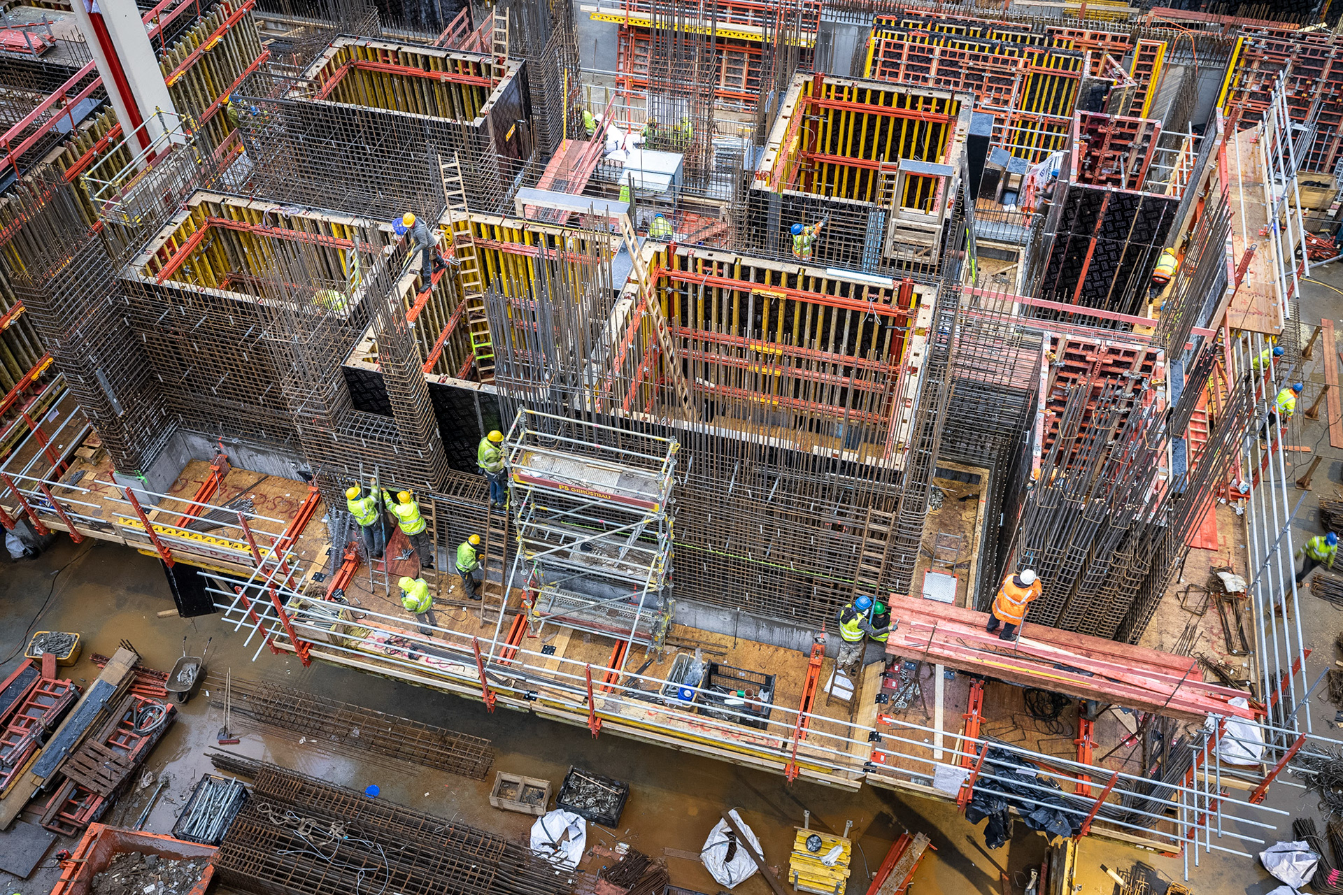 Fotodokumentation vom Bau des ONE für CA Immo