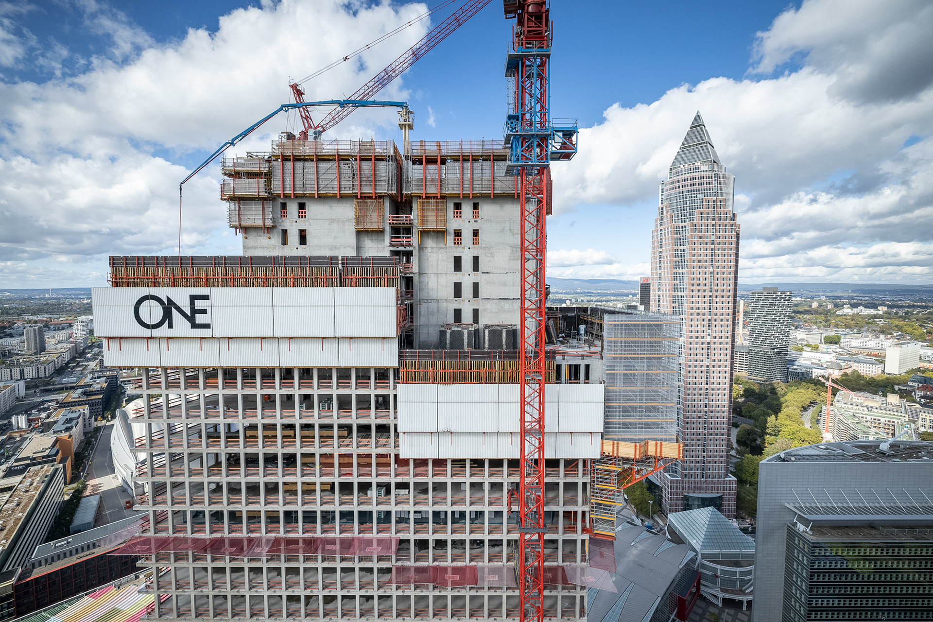 Fotodokumentation vom Bau des ONE für CA Immo