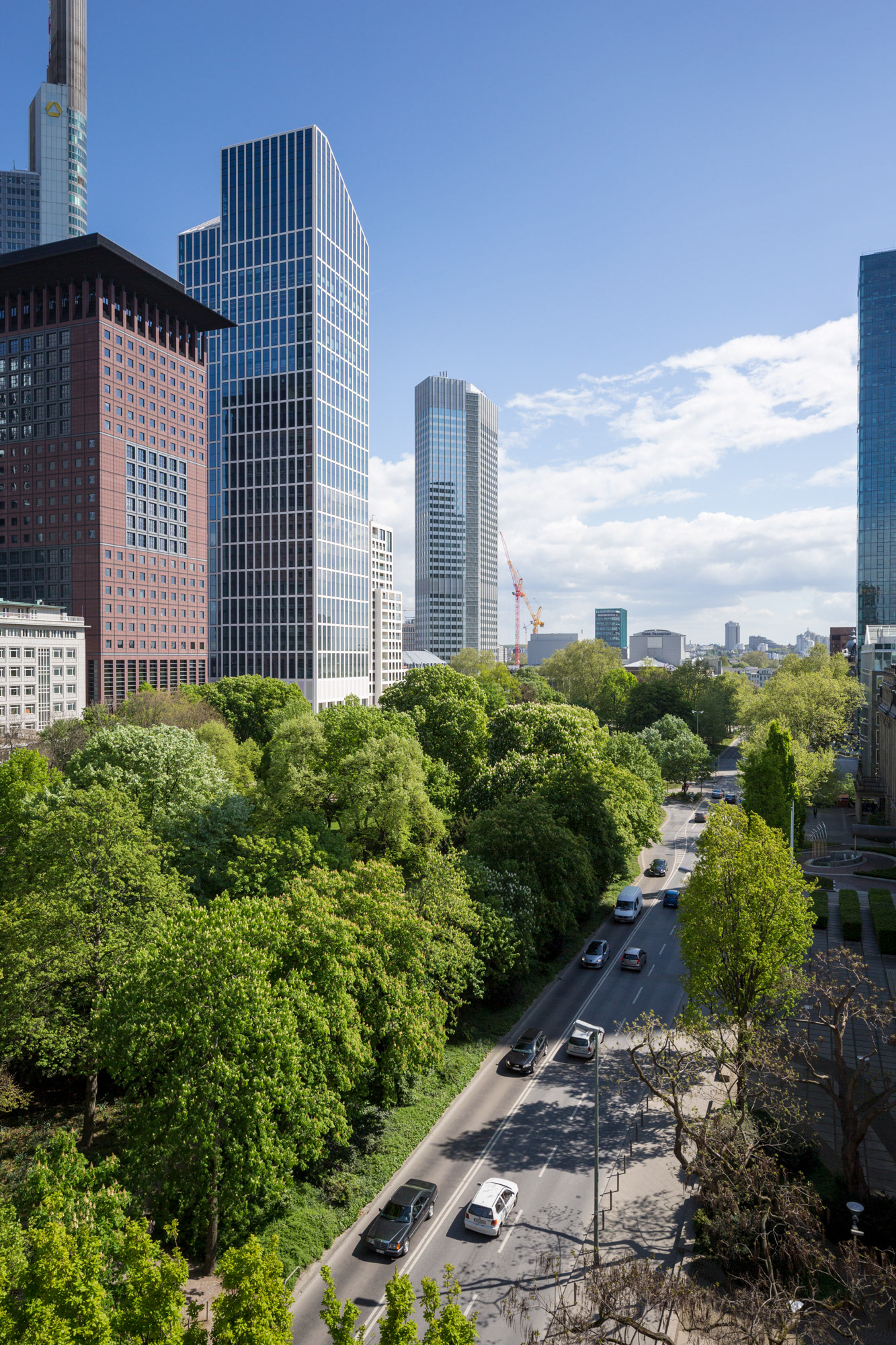 Fotodokumentation vom Bau des TaunusTurms für Tishman Speyer