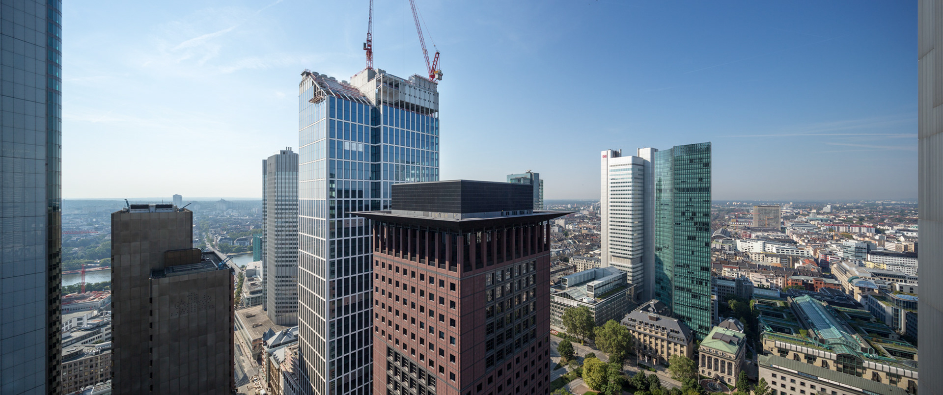 Fotodokumentation vom Bau des TaunusTurms für Tishman Speyer