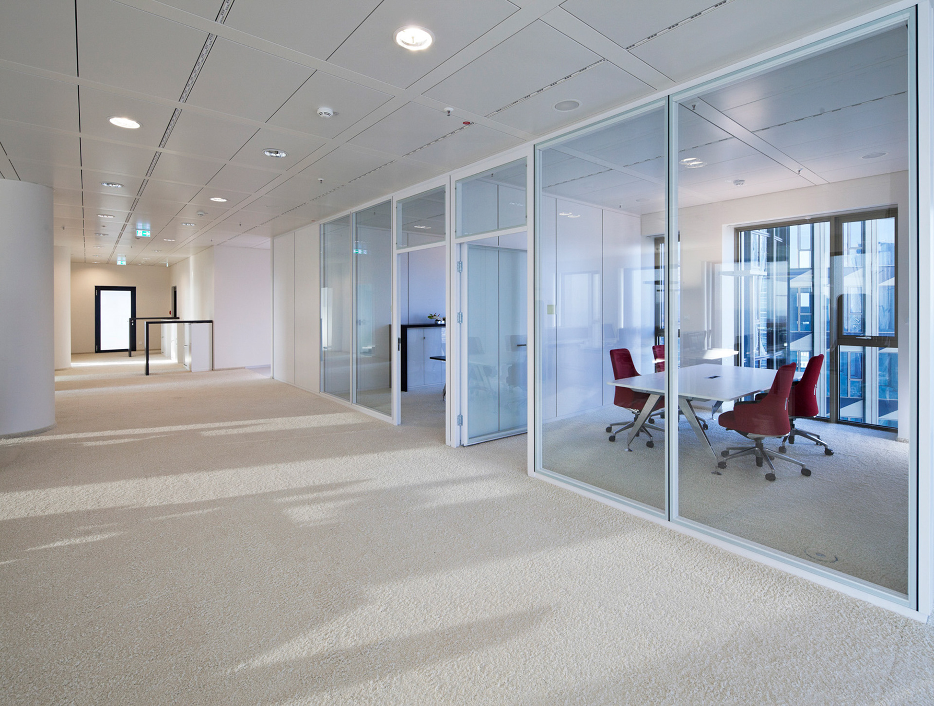 Fotodokumentation vom Bau des Tower 185 für CA Immo