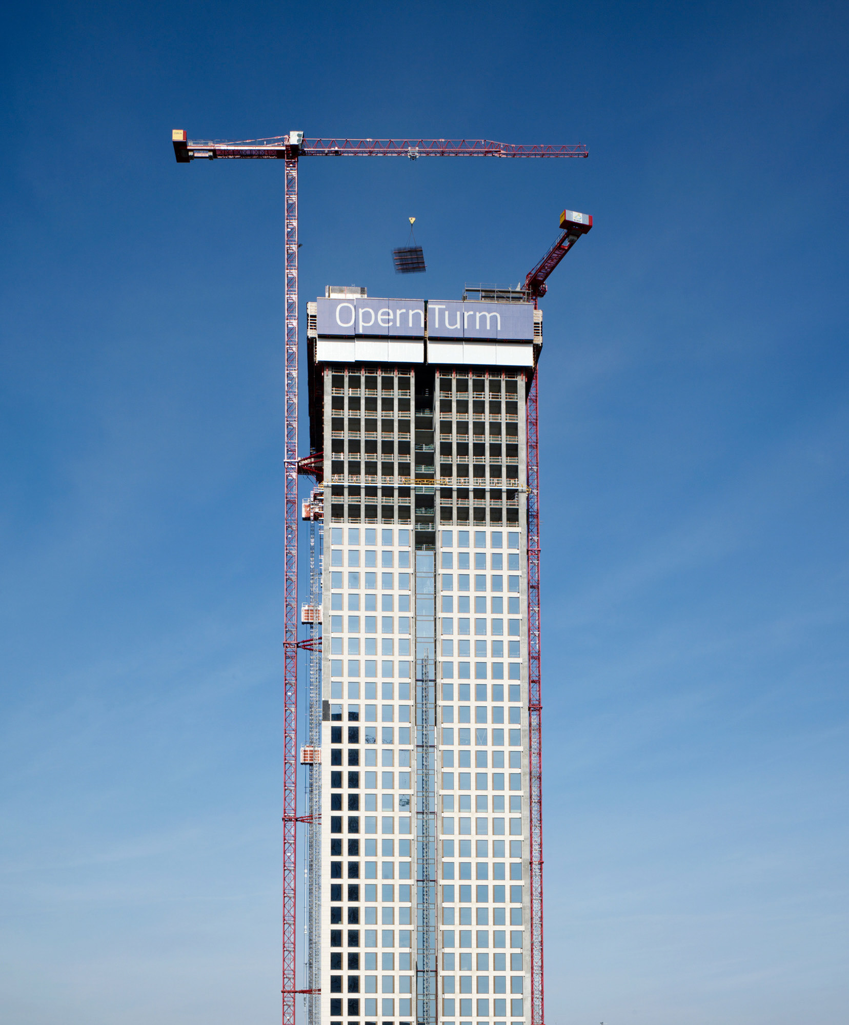 Fotodokumentation vom Bau des OpernTurm für Tishman Speyer