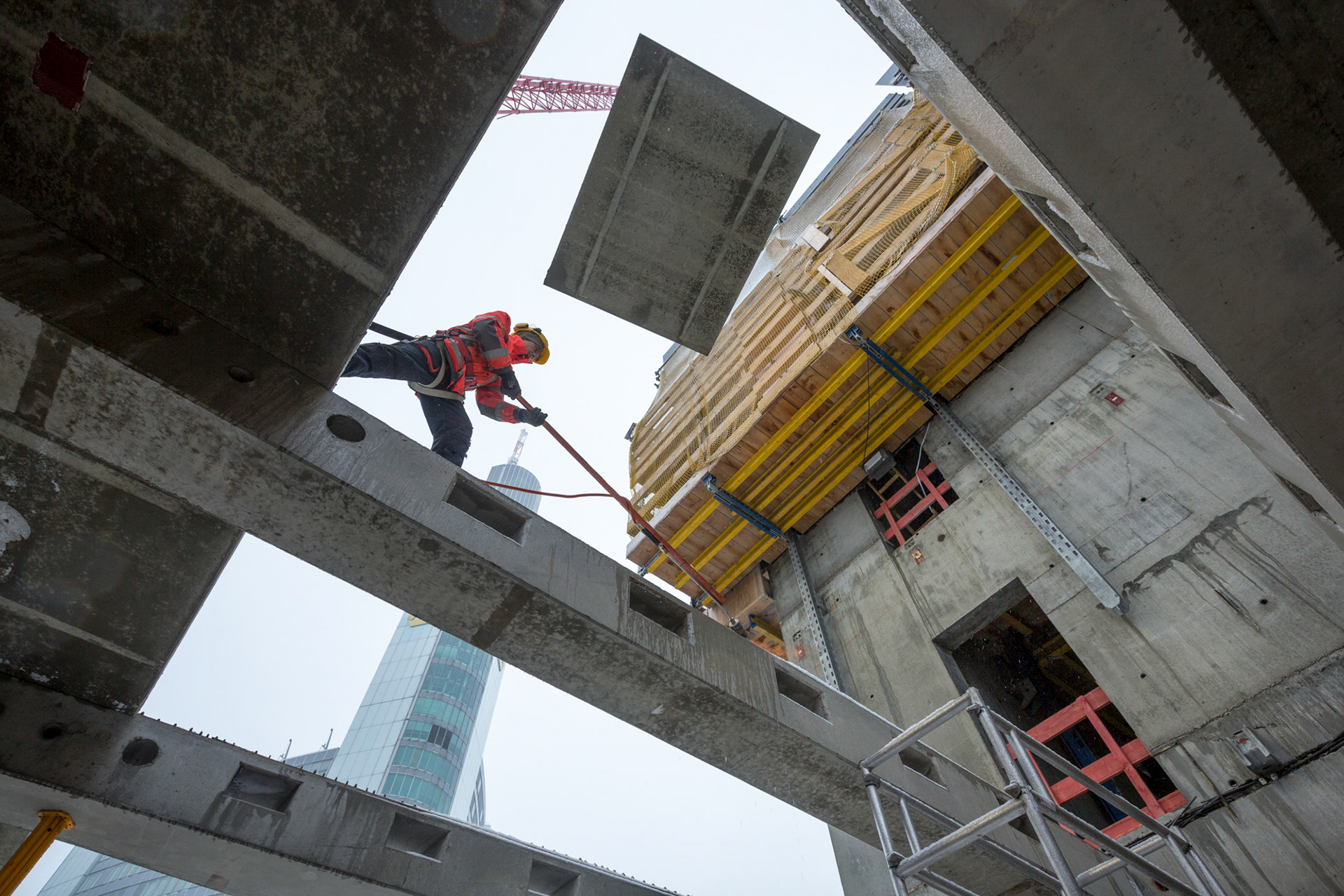 Fotodokumentation vom Bau des TaunusTurms für Tishman Speyer