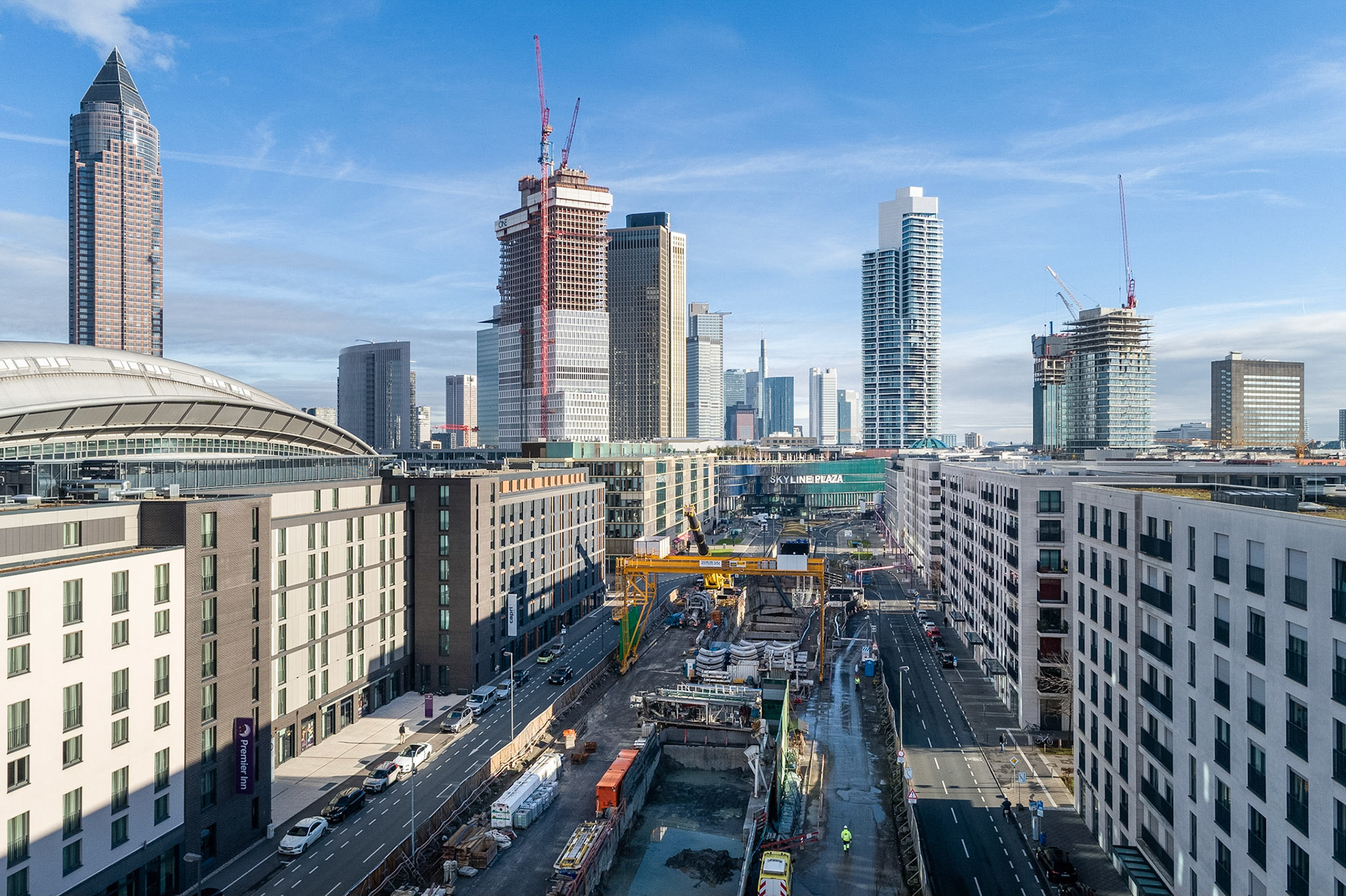 Fotodokumentation der Verlängerung der U5 in Frankfurt für die Stadtbahn Europaviertel Projektgesellschaft mbH