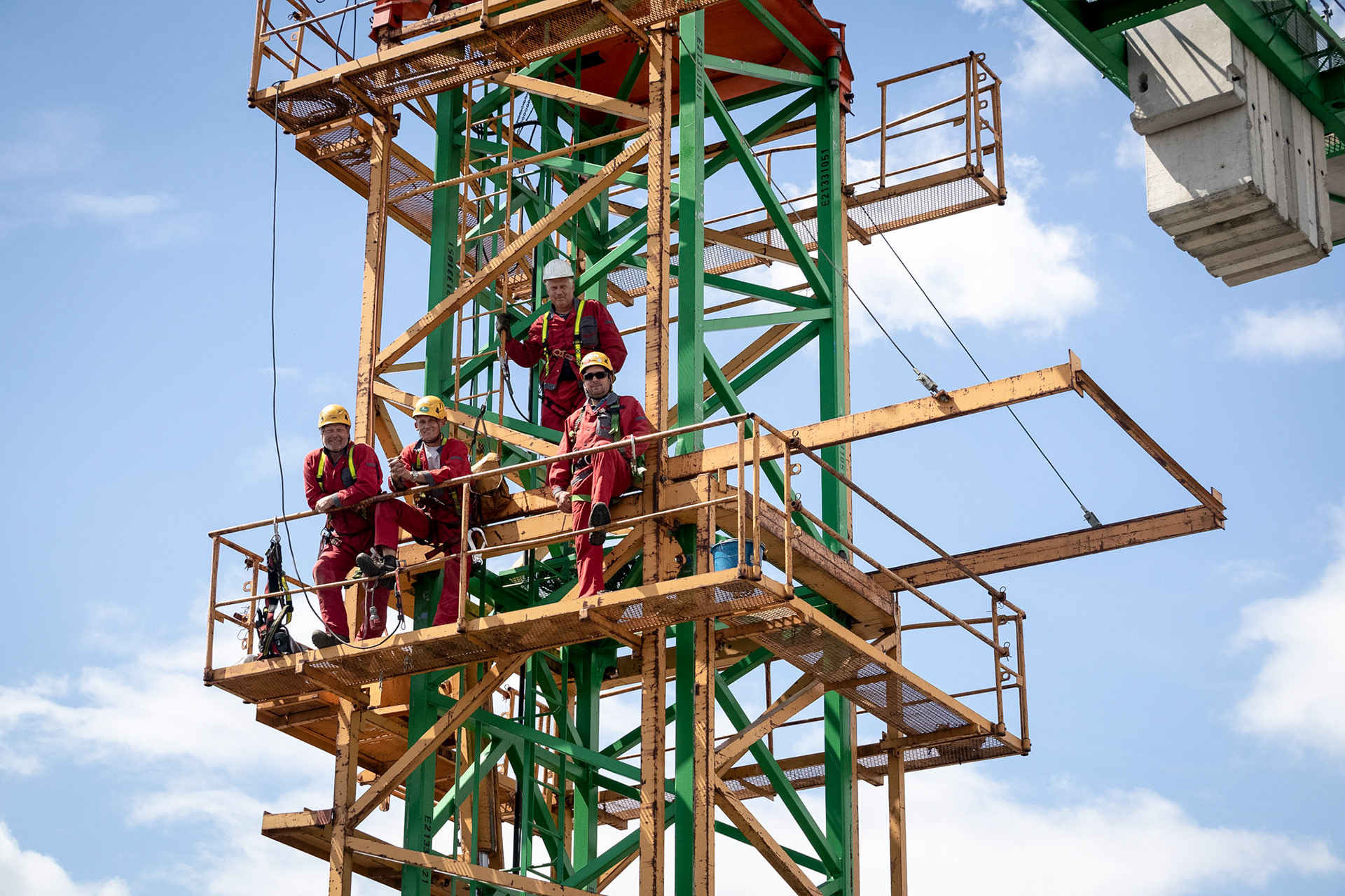 Fotodokumentation vom Bau des WINX-Towers für WINX GmbH