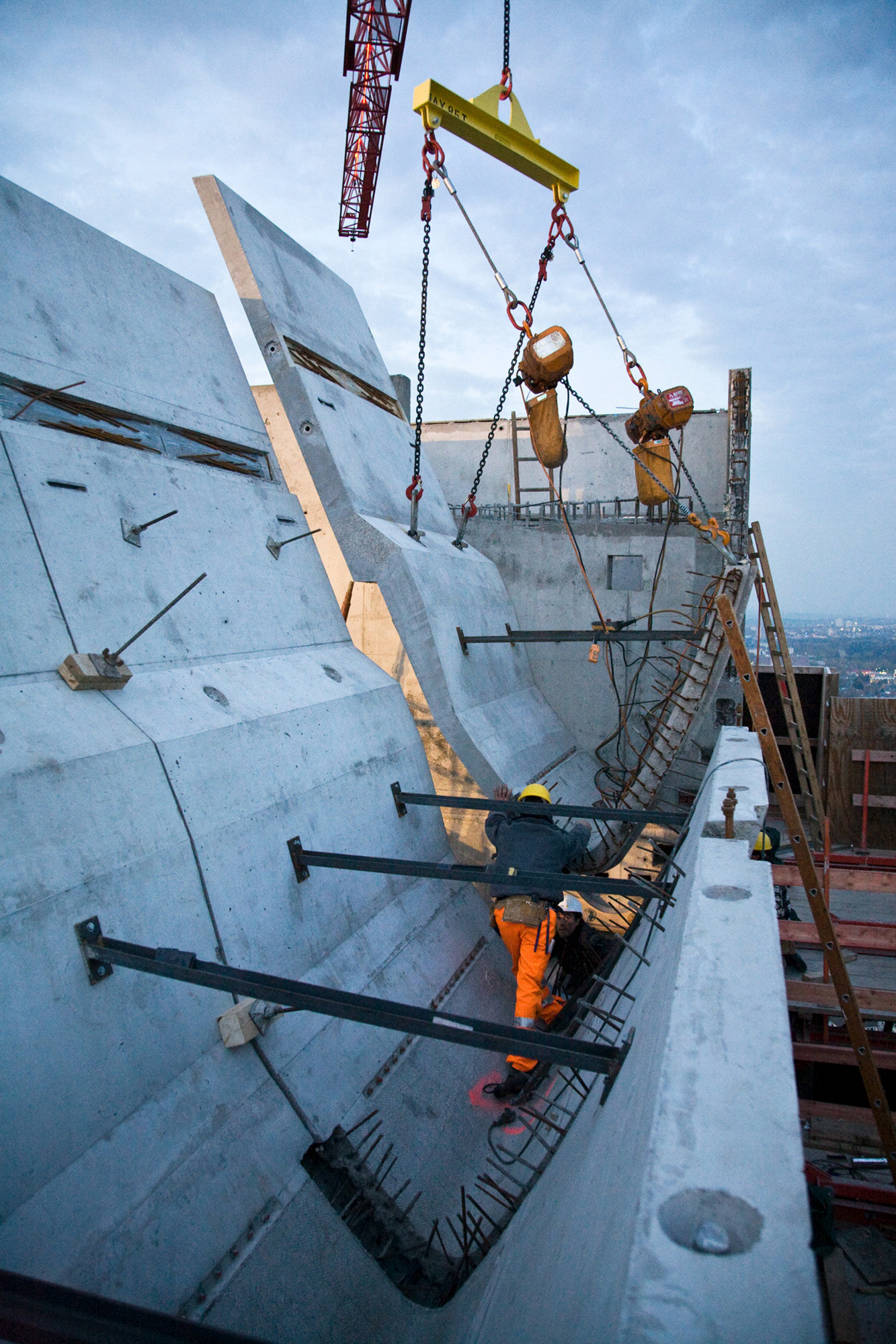 Fotodokumentation vom Bau des OpernTurm für Tishman Speyer