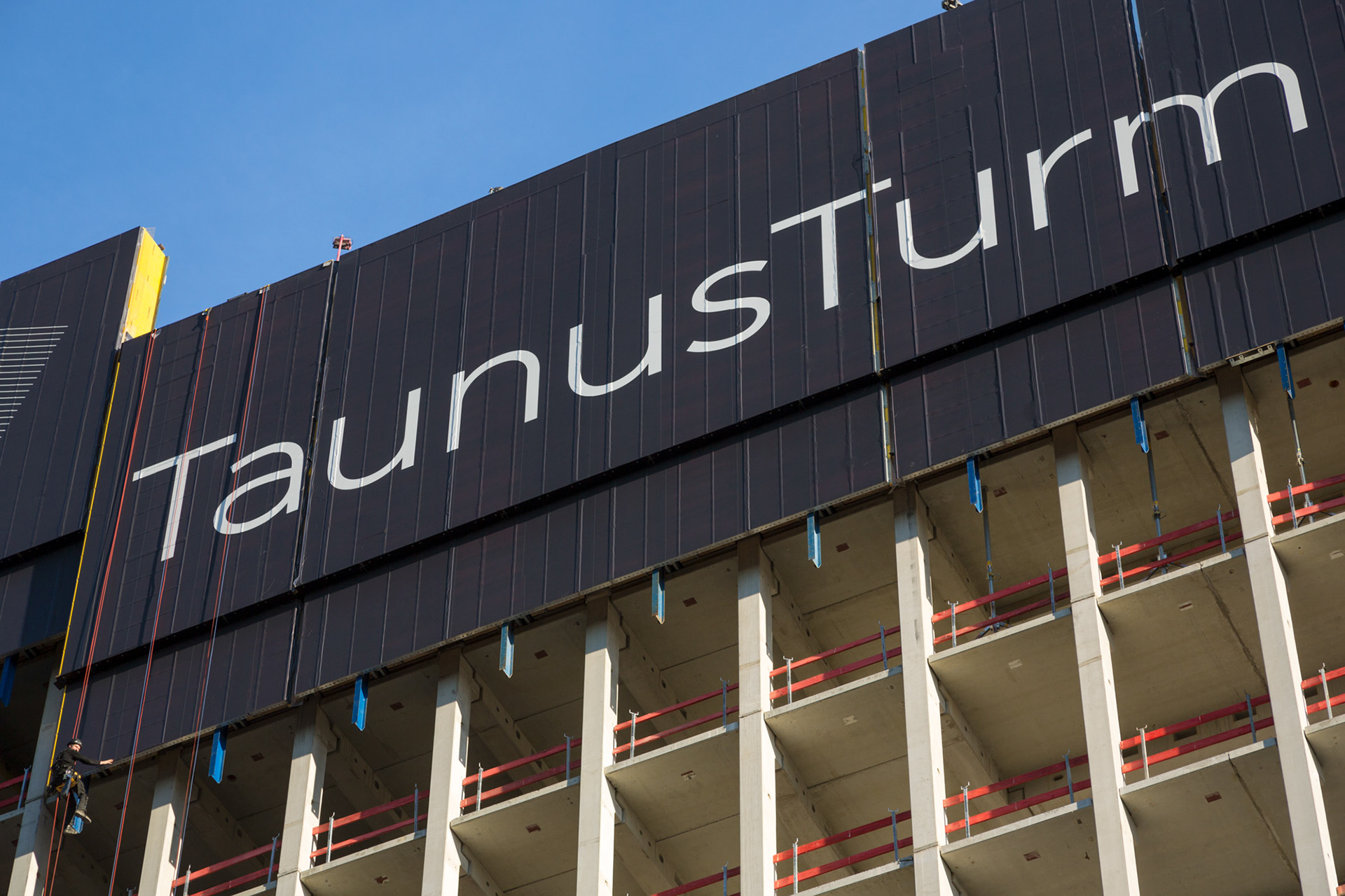 Fotodokumentation vom Bau des TaunusTurms für Tishman Speyer