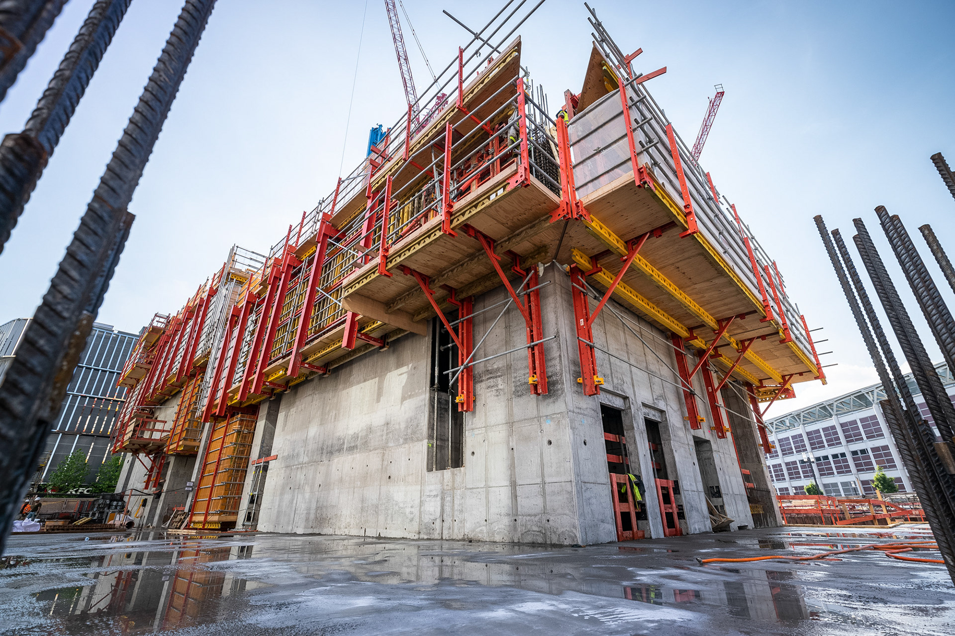 Fotodokumentation vom Bau des ONE für CA Immo