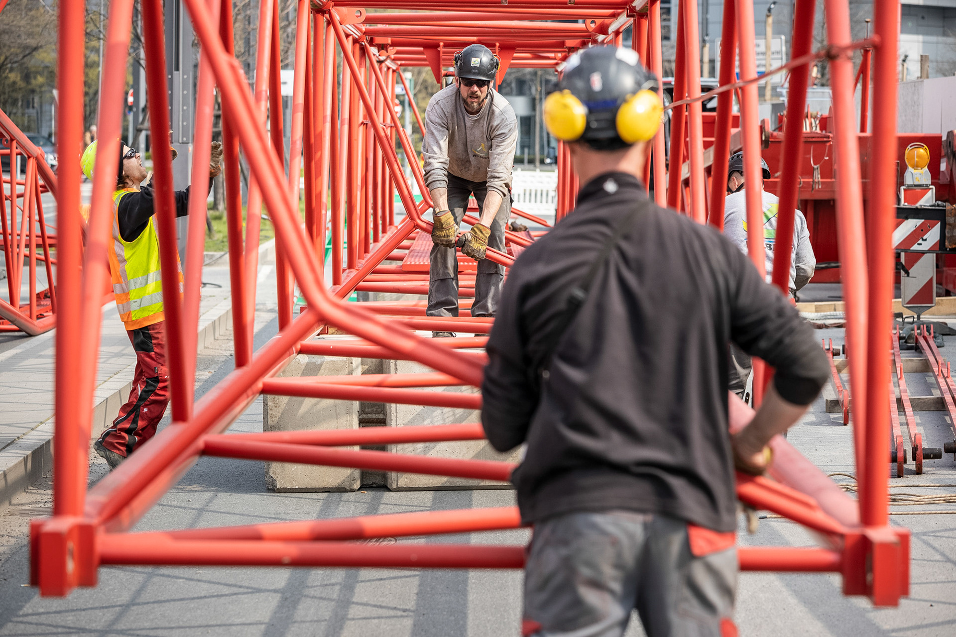 Fotodokumentation vom Bau des ONE für CA Immo