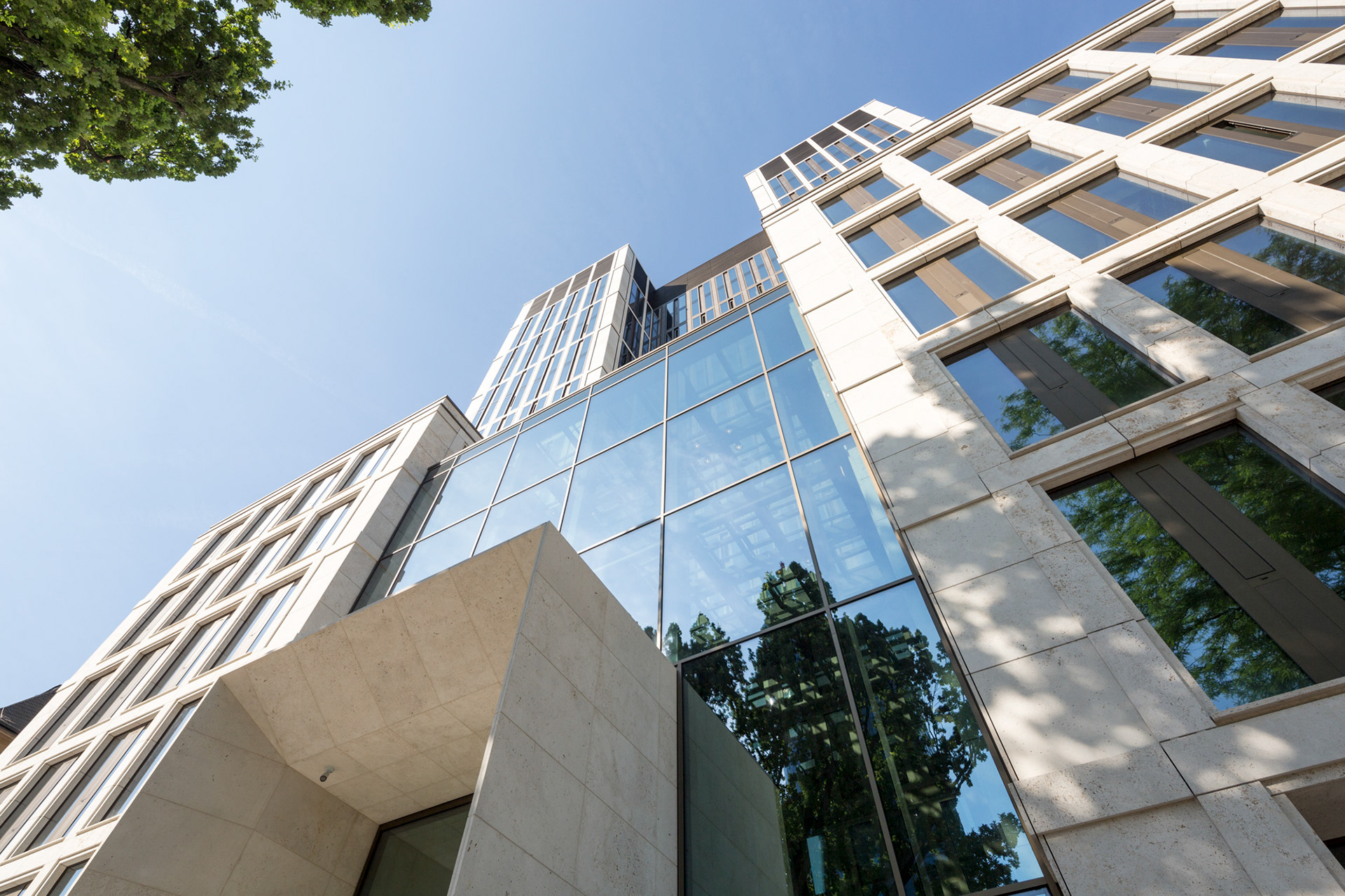 Fotodokumentation vom Bau des Hochhauses Taunusanlage 8 in Frankfurt am Main für Credit Suisse