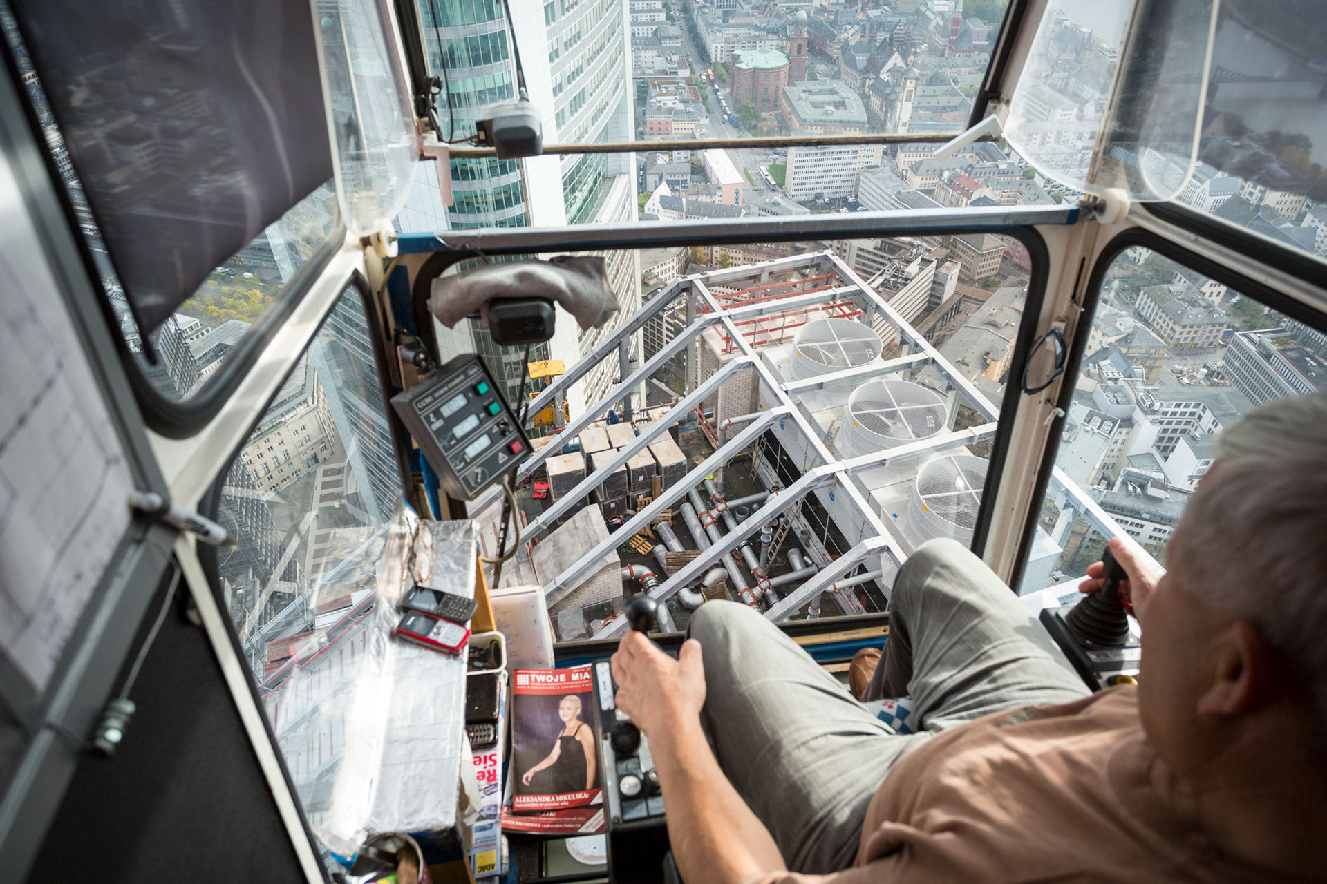 Fotodokumentation vom Bau des TaunusTurms für Tishman Speyer