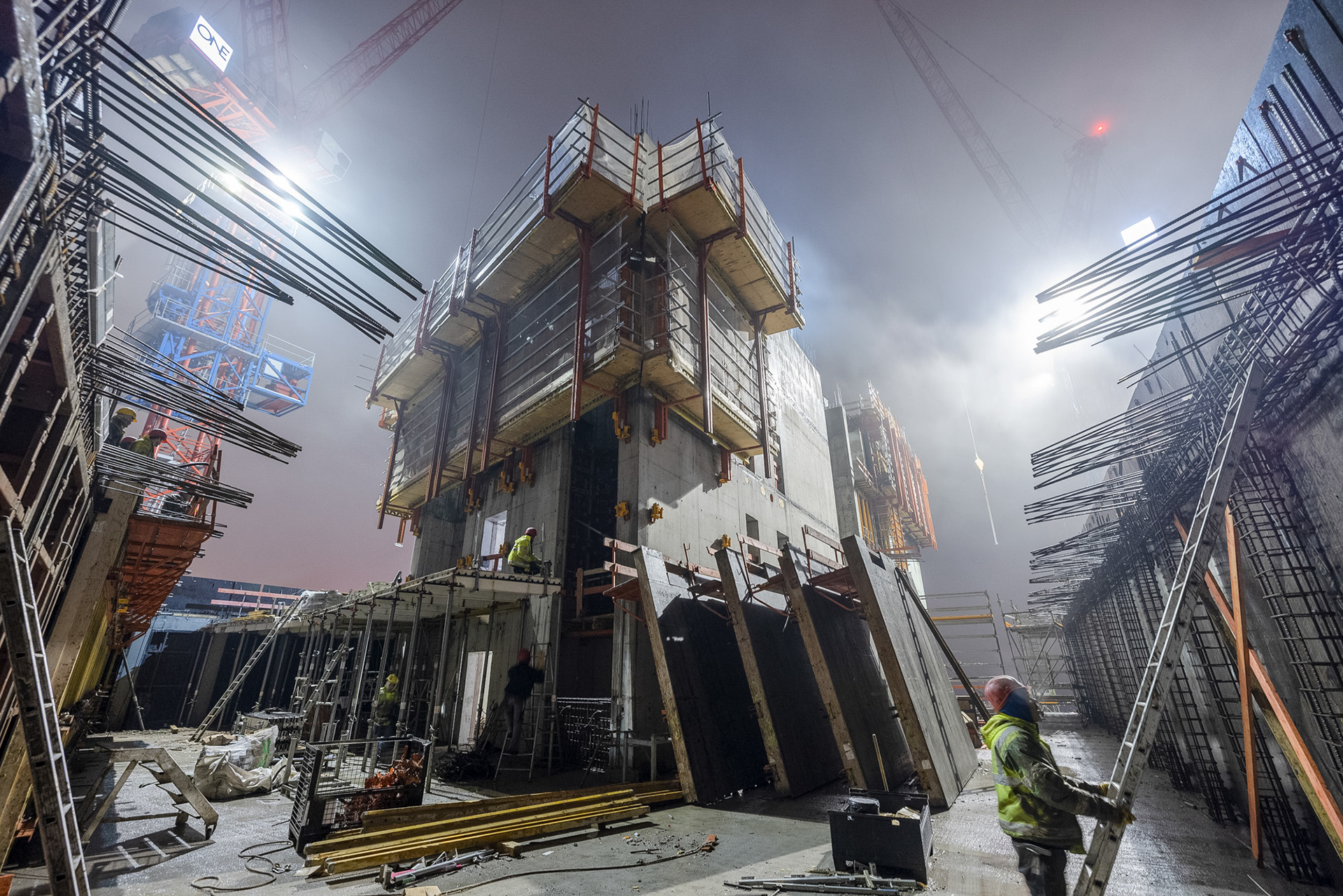 Fotodokumentation vom Bau des ONE für CA Immo