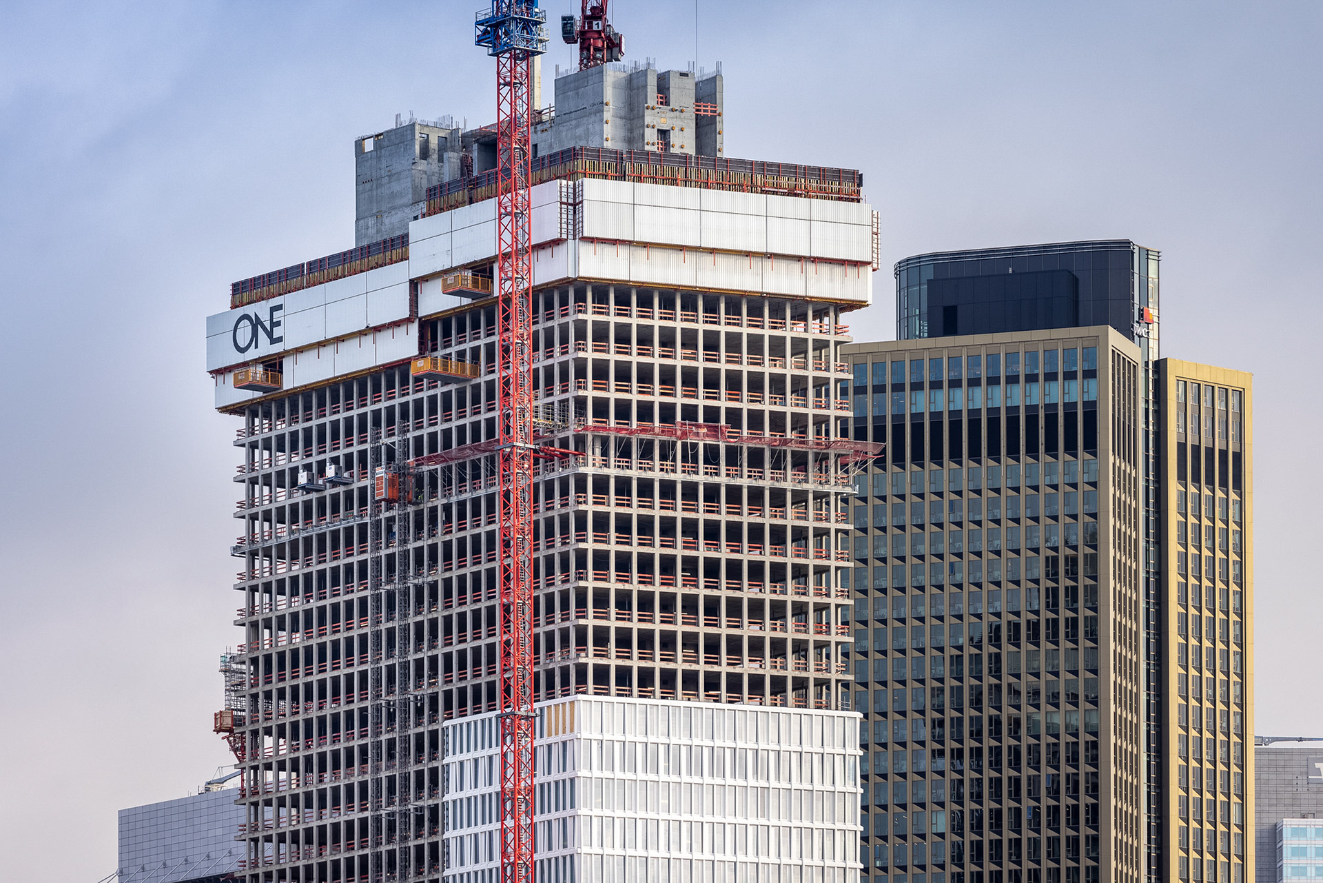 Fotodokumentation vom Bau des ONE für CA Immo