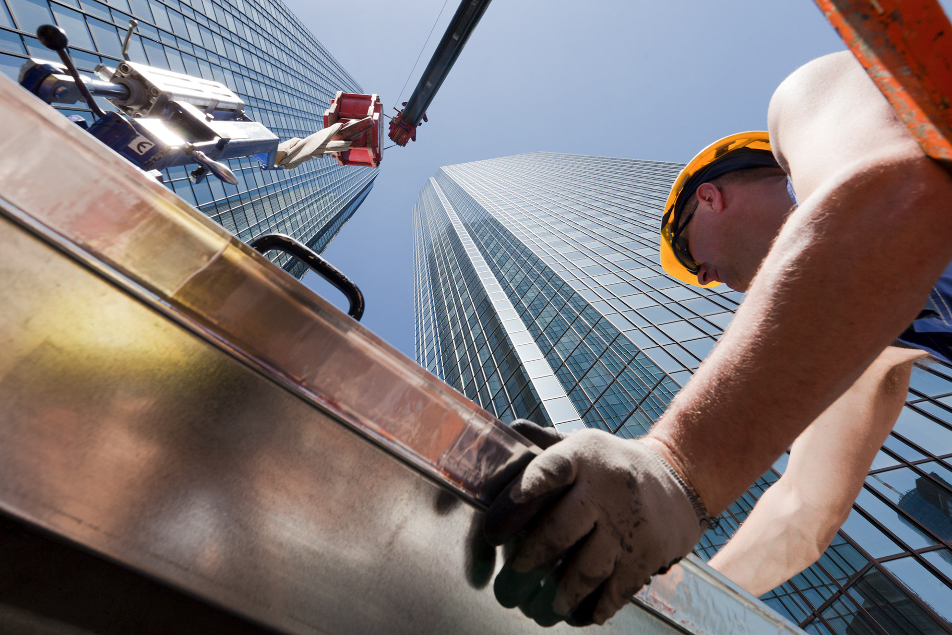 Fotodokumentation des Umbaus der Deutschen Bank Türme für Deutsche Bank