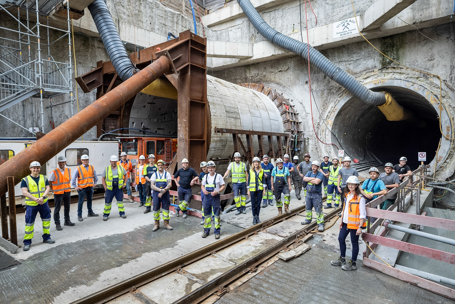 Fotodokumentation der Verlängerung der U5 in Frankfurt für die Stadtbahn Europaviertel Projektgesellschaft mbH