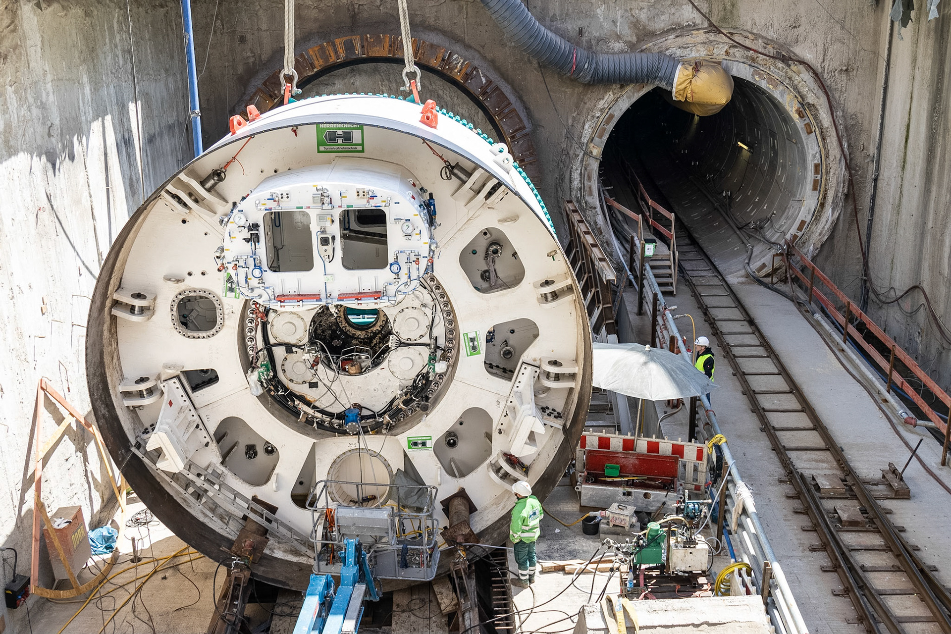 Fotodokumentation der Verlängerung der U5 in Frankfurt für die Stadtbahn Europaviertel Projektgesellschaft mbH