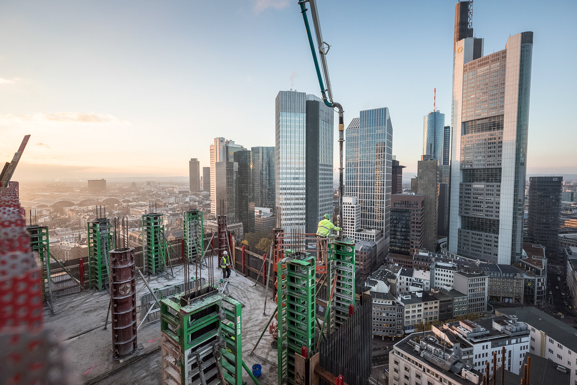 Fotodokumentation vom Bau des WINX-Towers für WINX GmbH