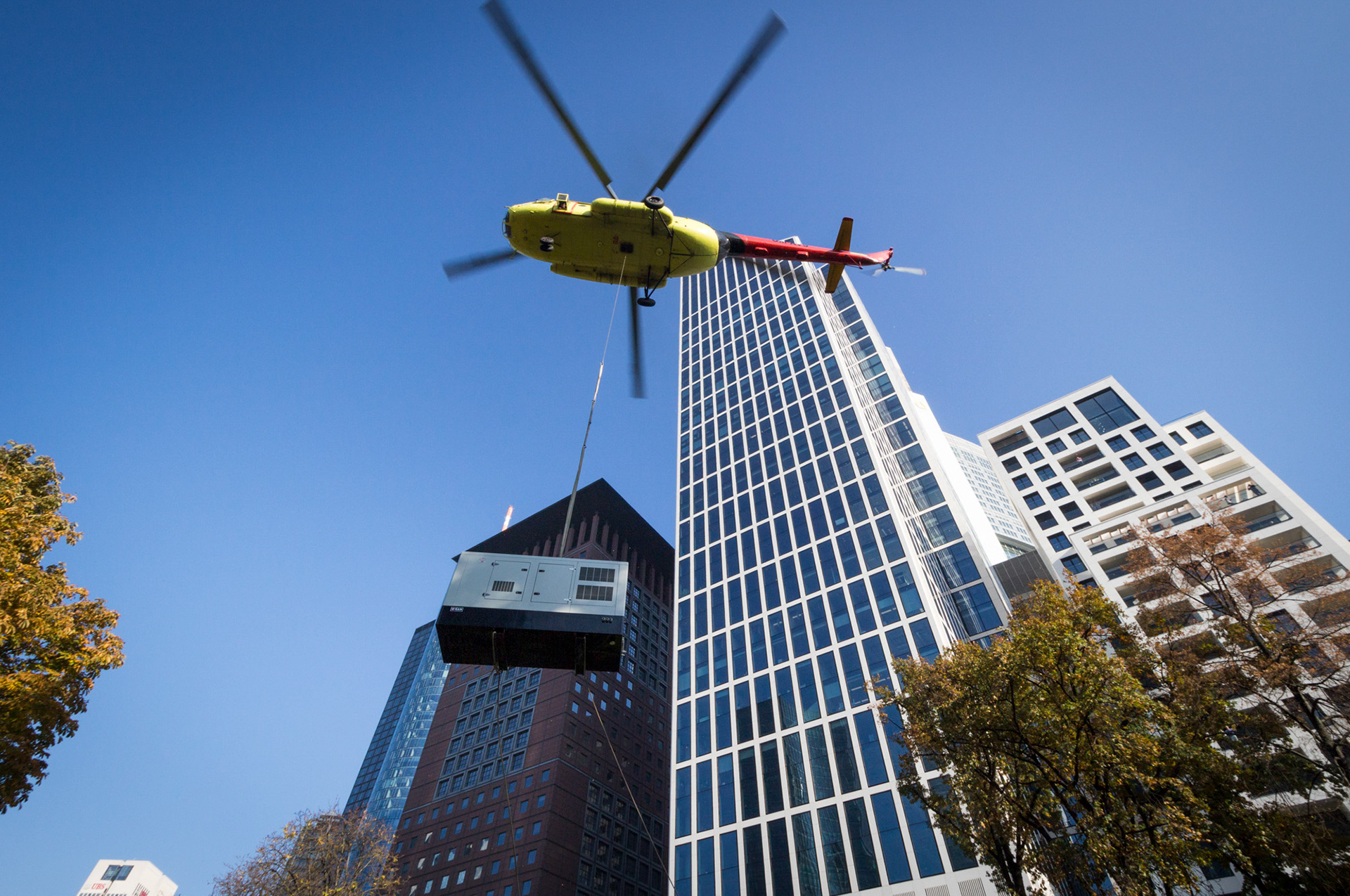 Fotodokumentation vom Bau des TaunusTurms für Tishman Speyer