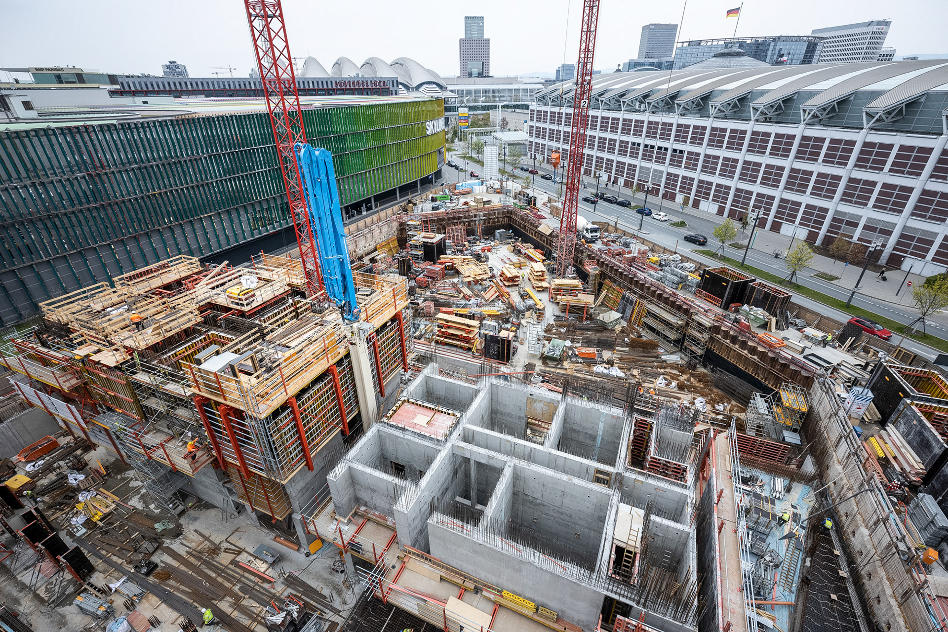 Fotodokumentation vom Bau des ONE für CA Immo