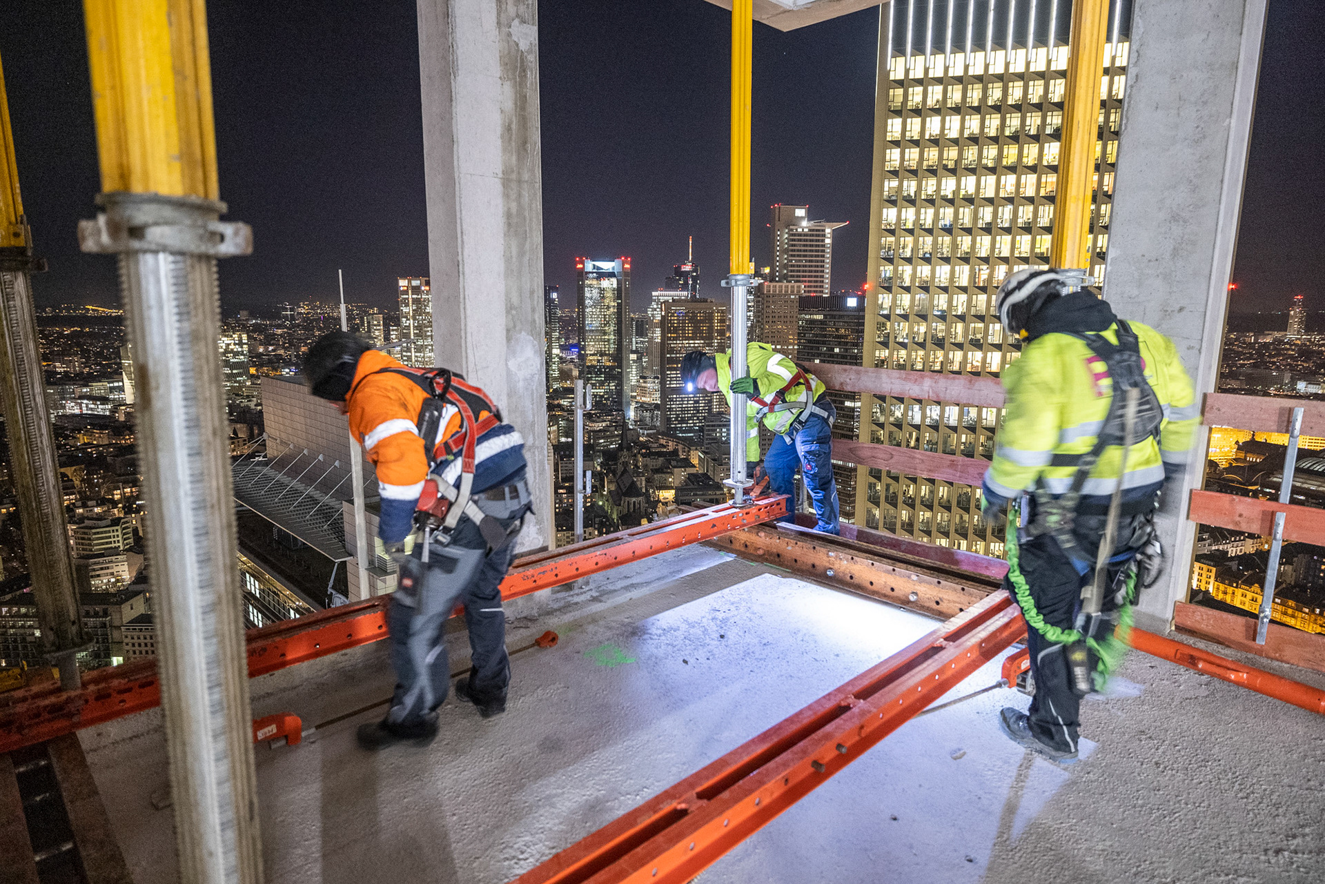 Fotodokumentation vom Bau des ONE für CA Immo