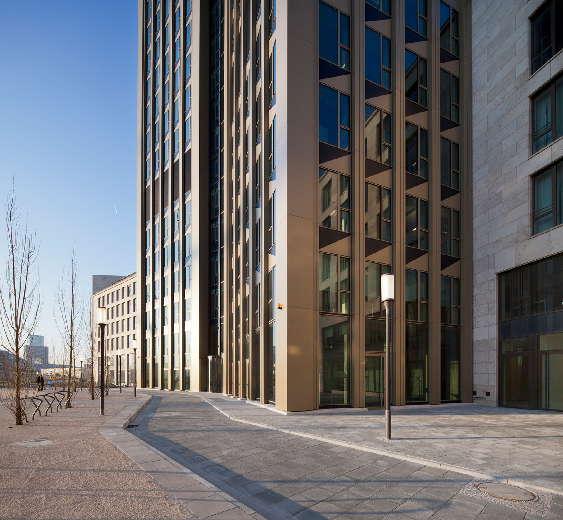 Fotodokumentation vom Bau des Tower 185 für CA Immo