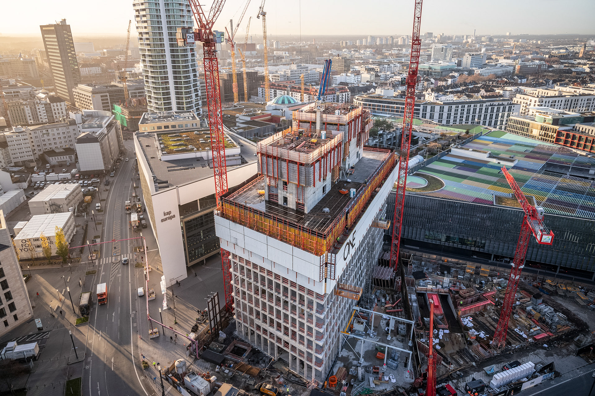 Fotodokumentation vom Bau des ONE für CA Immo