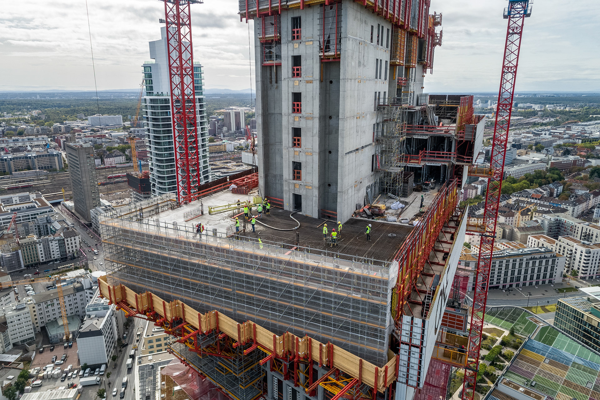 Fotodokumentation vom Bau des ONE für CA Immo