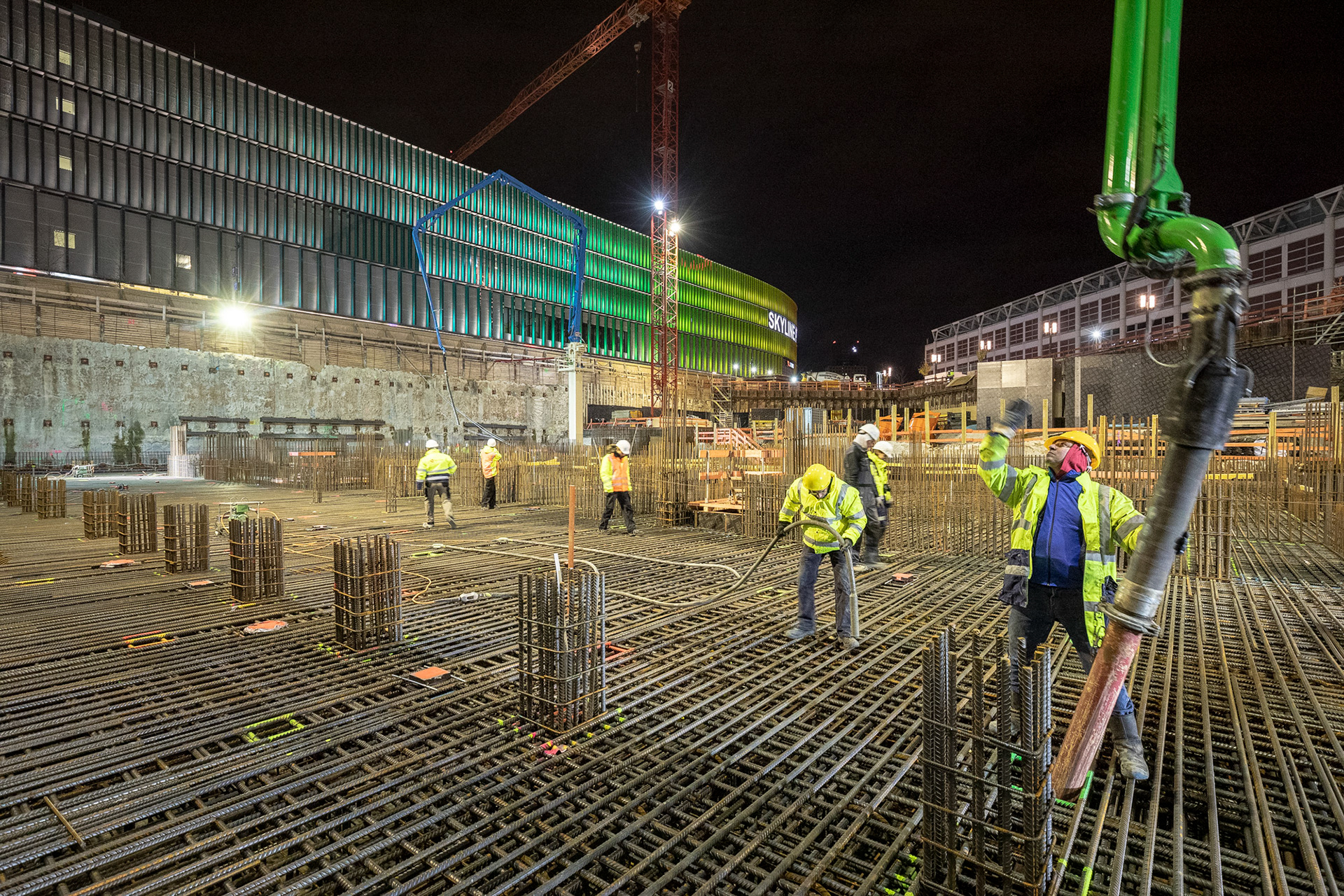 Fotodokumentation vom Bau des ONE für CA Immo