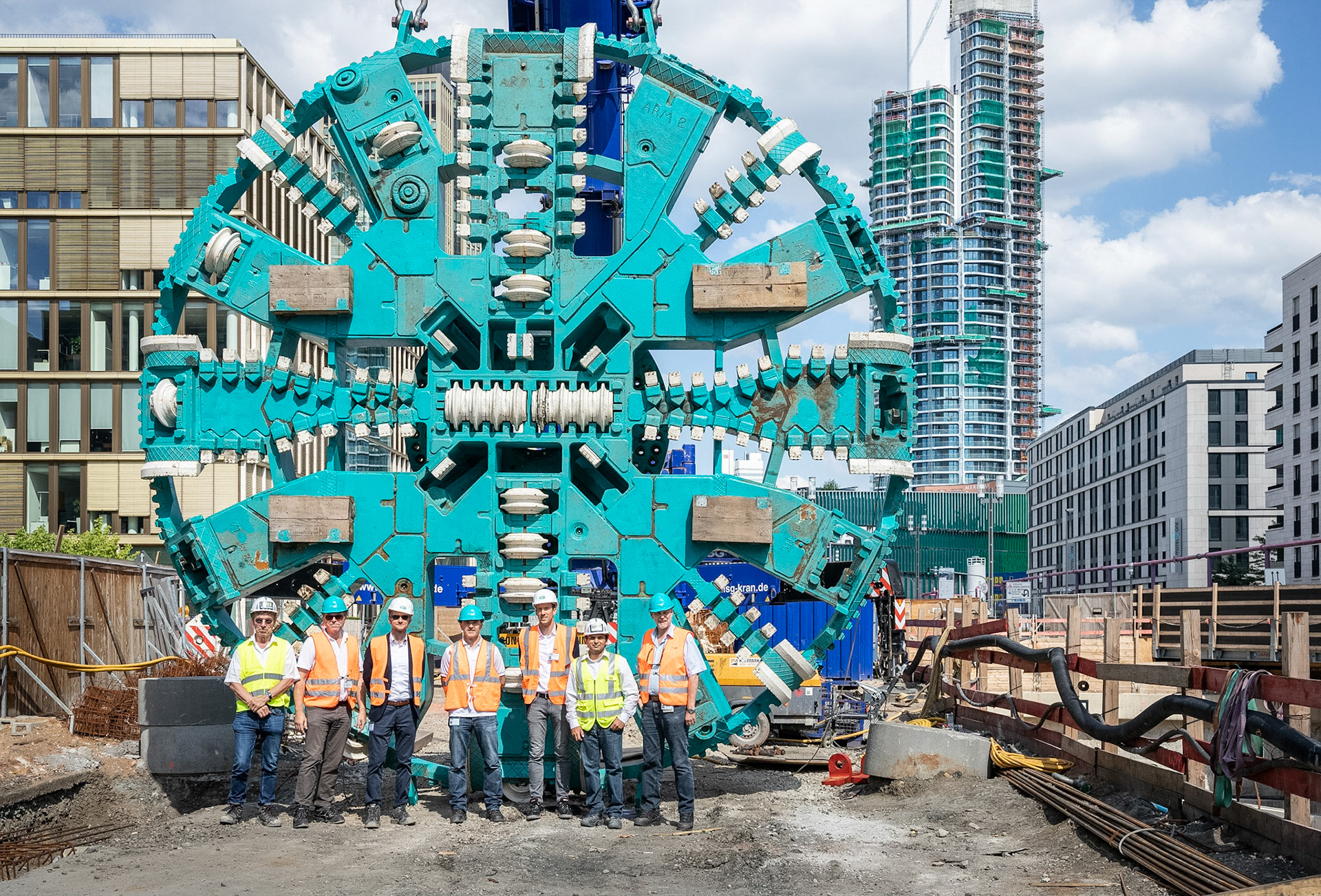 Fotodokumentation der Verlängerung der U5 in Frankfurt für die Stadtbahn Europaviertel Projektgesellschaft mbH