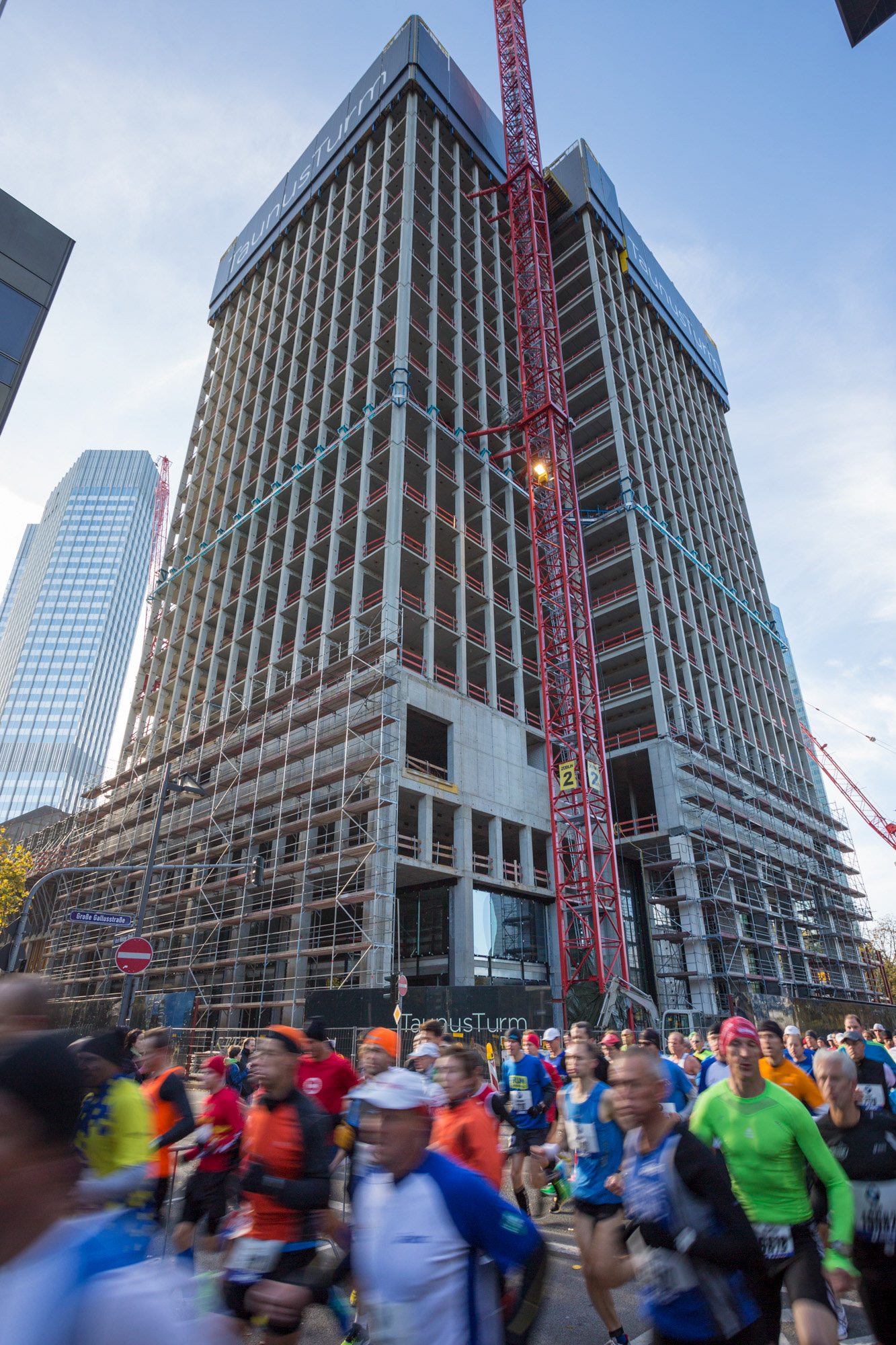 Fotodokumentation vom Bau des TaunusTurms für Tishman Speyer