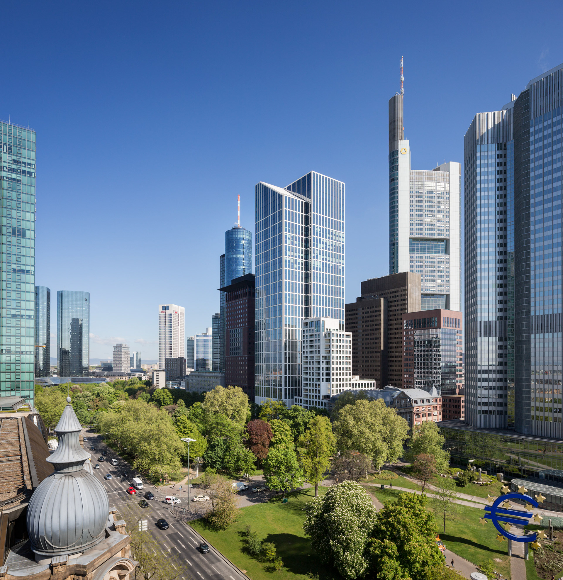 Fotodokumentation vom Bau des TaunusTurms für Tishman Speyer