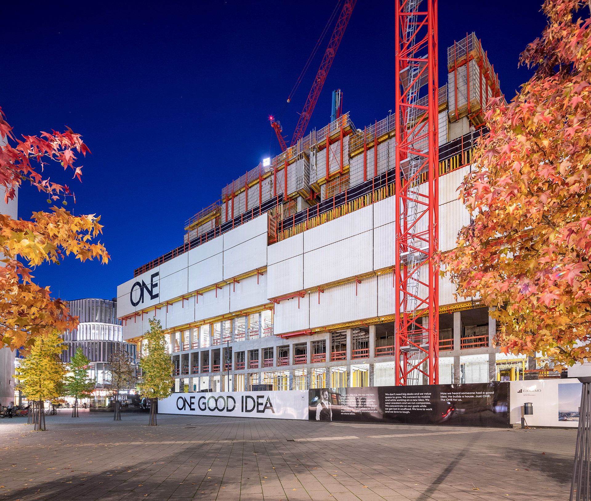 Fotodokumentation vom Bau des ONE für CA Immo