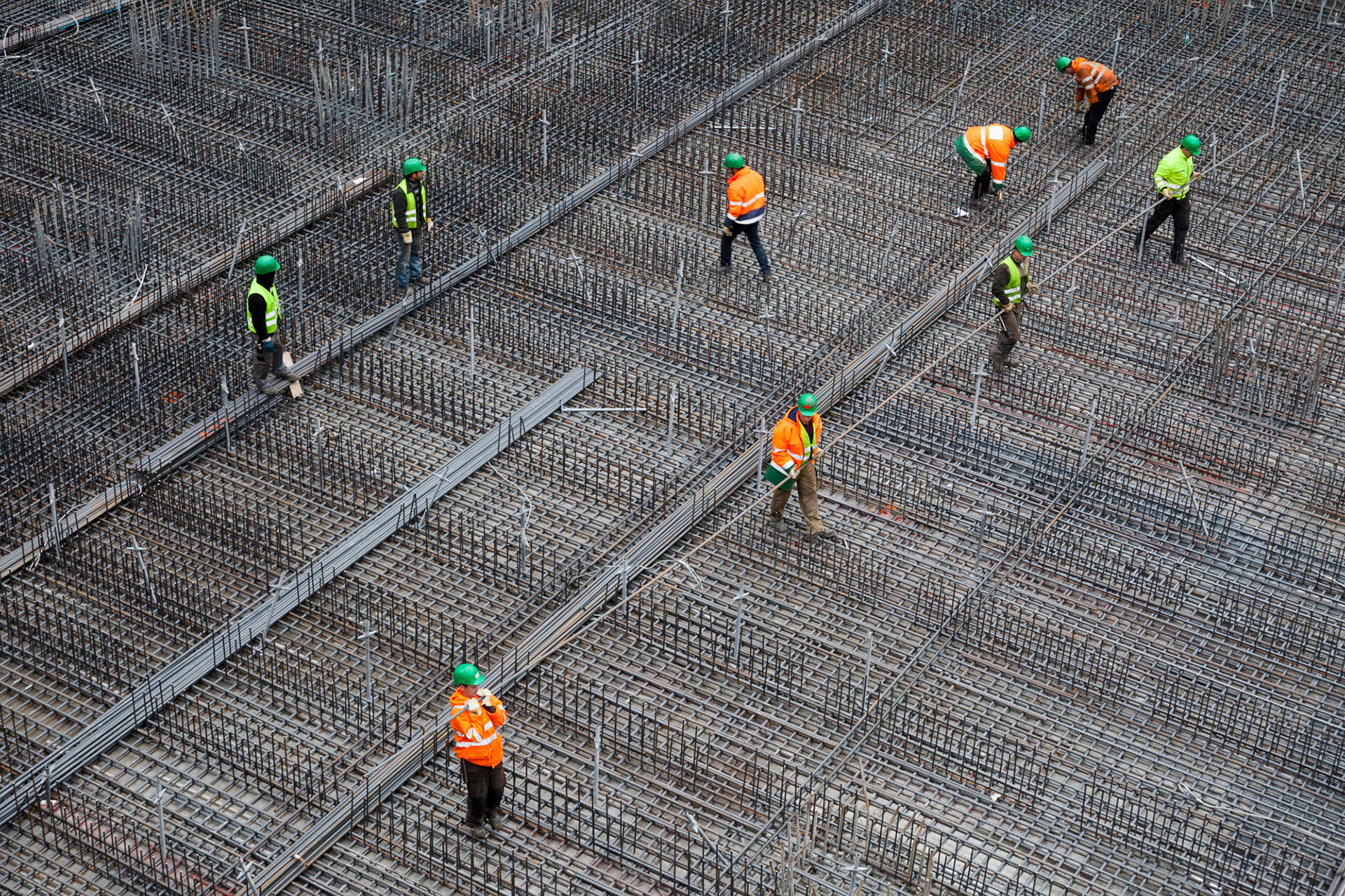 Fotodokumentation vom Bau des TaunusTurms für Tishman Speyer