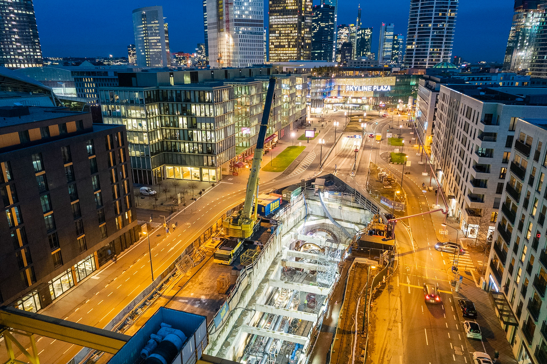 Fotodokumentation der Verlängerung der U5 in Frankfurt für die Stadtbahn Europaviertel Projektgesellschaft mbH
