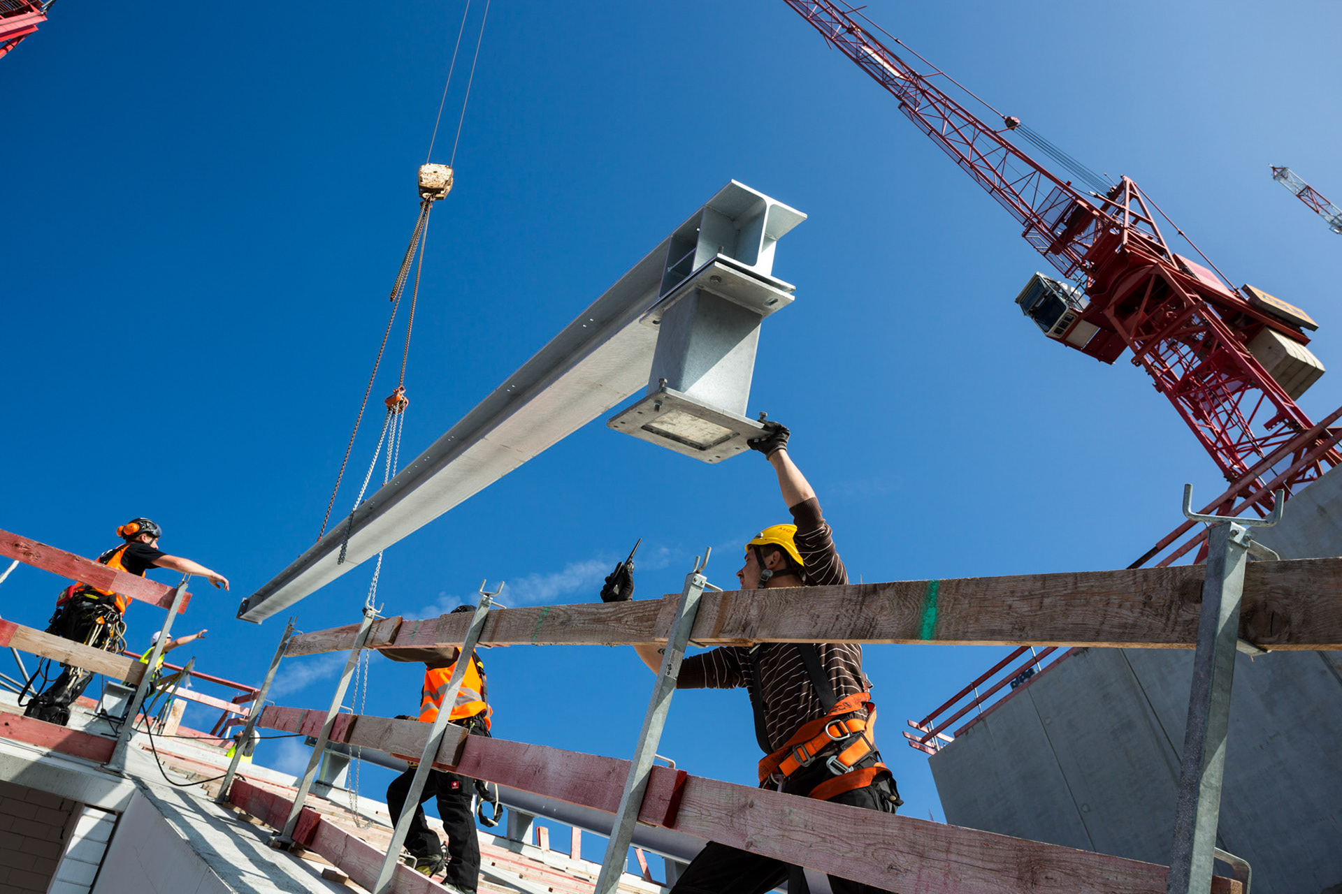 Fotodokumentation vom Bau des TaunusTurms für Tishman Speyer