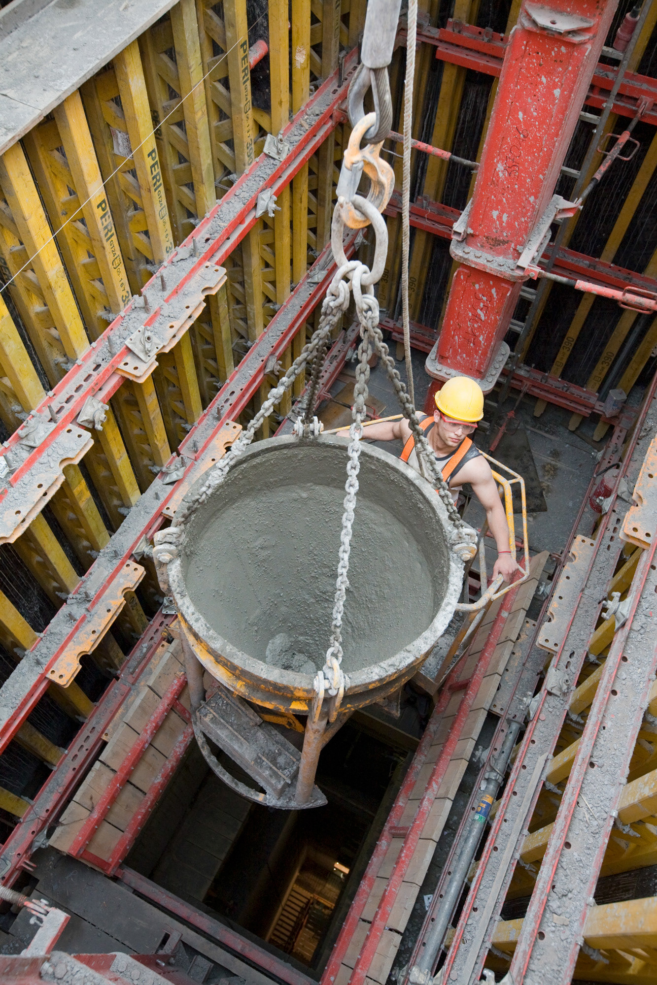 Fotodokumentation vom Bau des OpernTurm für Tishman Speyer