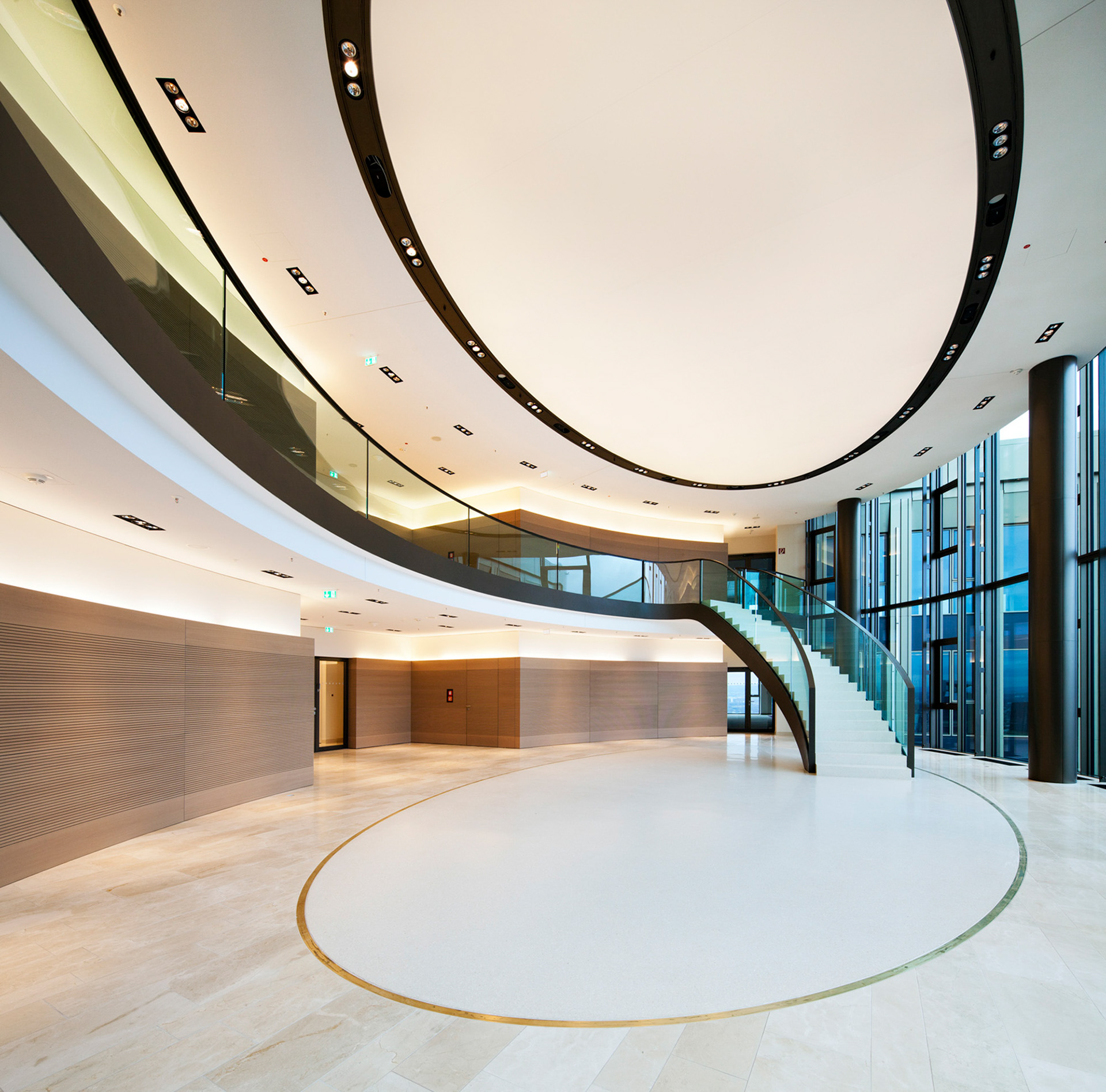 Fotodokumentation vom Bau des Tower 185 für CA Immo