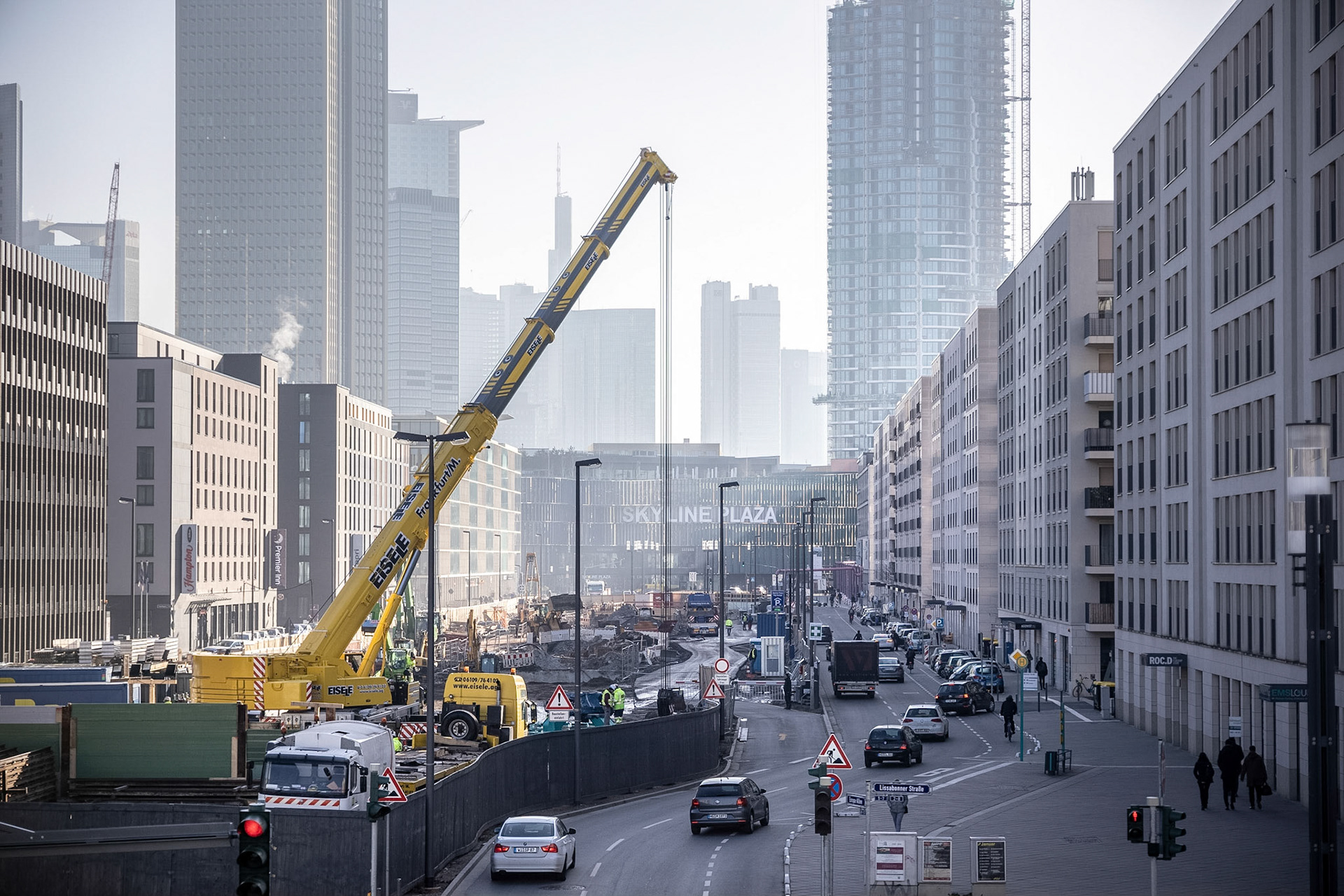 Fotodokumentation der Verlängerung der U5 in Frankfurt für die Stadtbahn Europaviertel Projektgesellschaft mbH