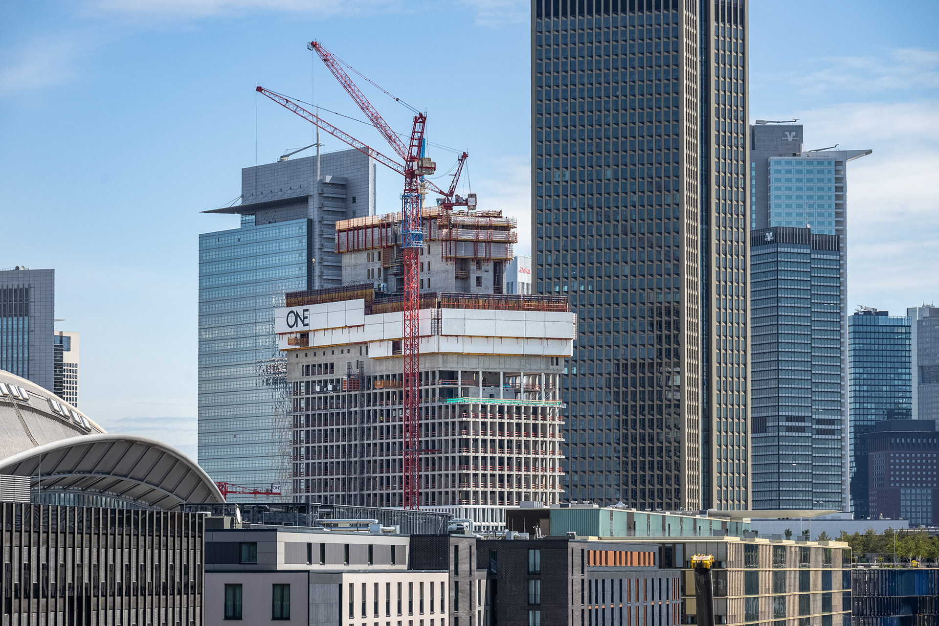 Fotodokumentation vom Bau des ONE für CA Immo