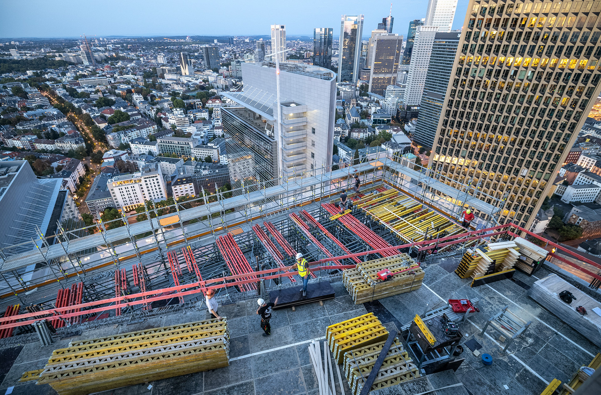 Fotodokumentation vom Bau des ONE für CA Immo