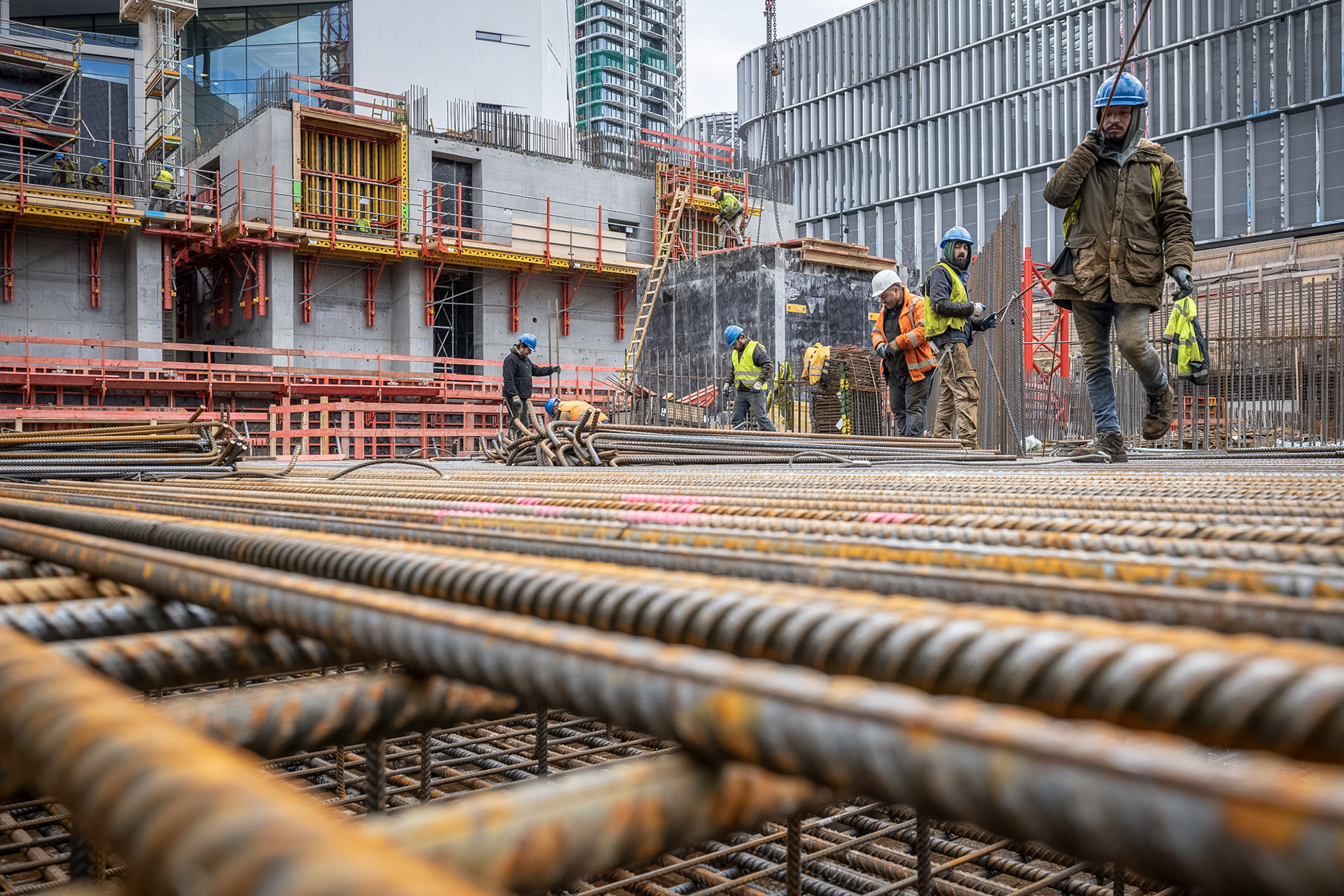 Fotodokumentation vom Bau des ONE für CA Immo