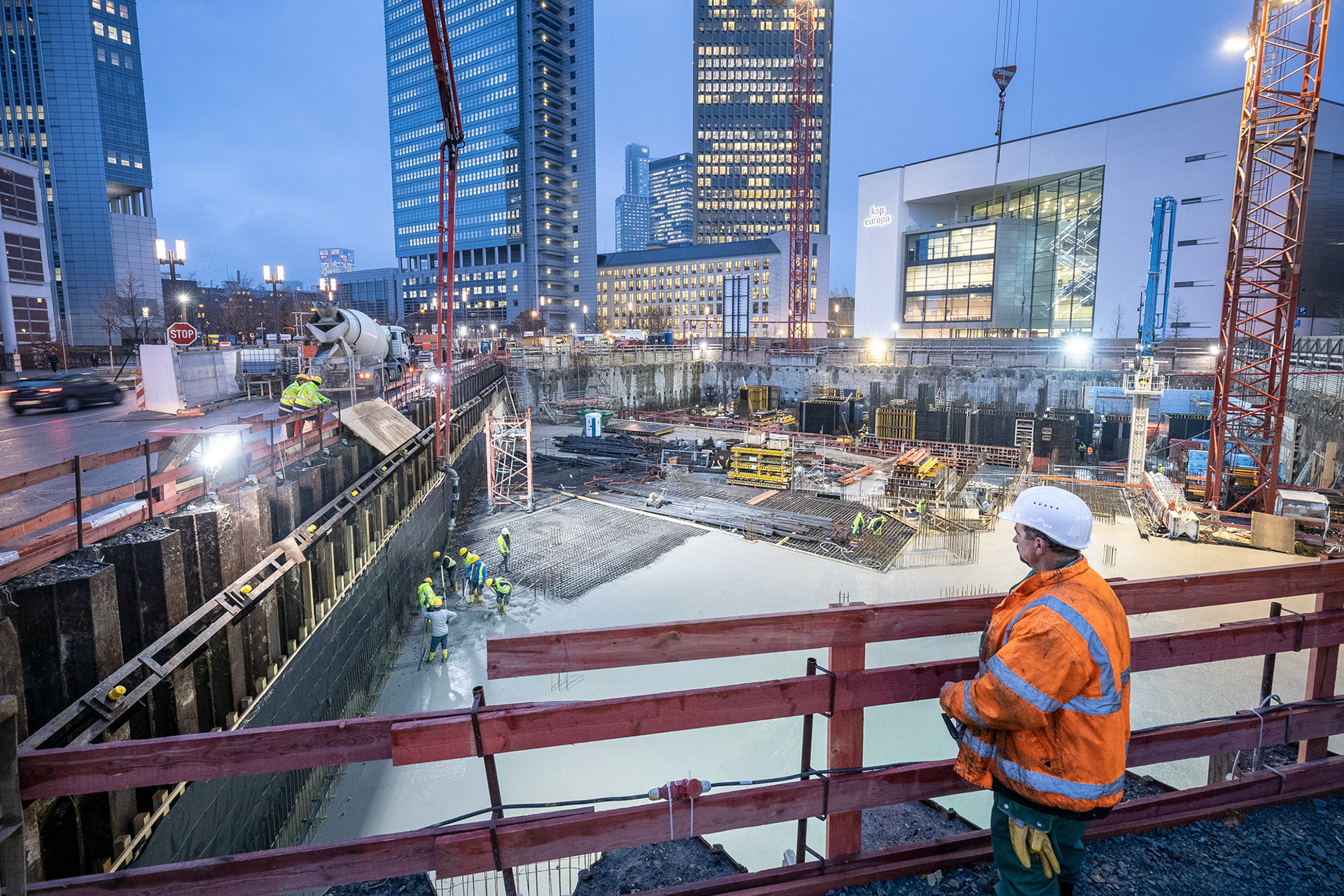 Fotodokumentation vom Bau des ONE für CA Immo