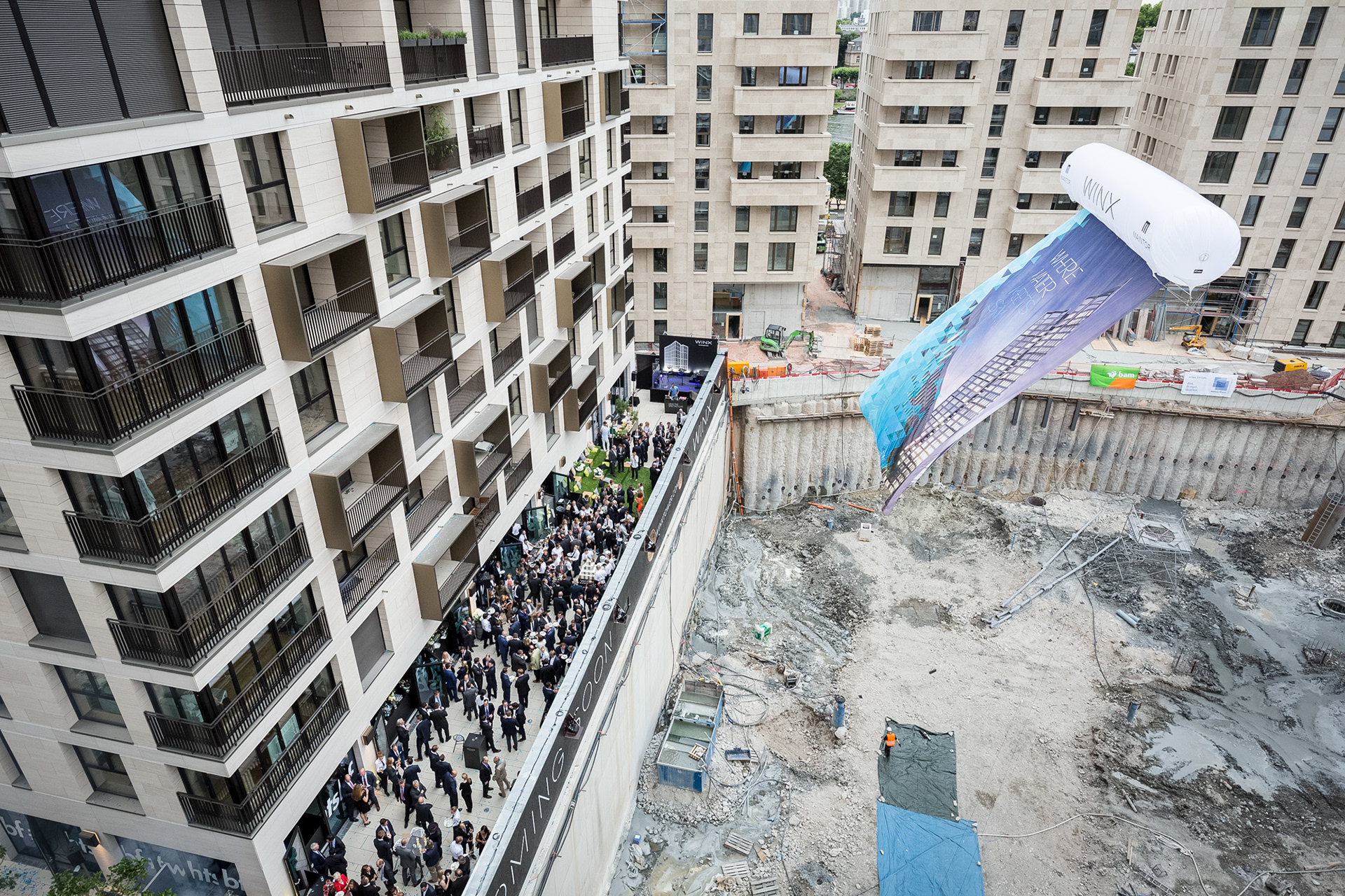 Fotodokumentation vom Bau des WINX-Towers für WINX GmbH