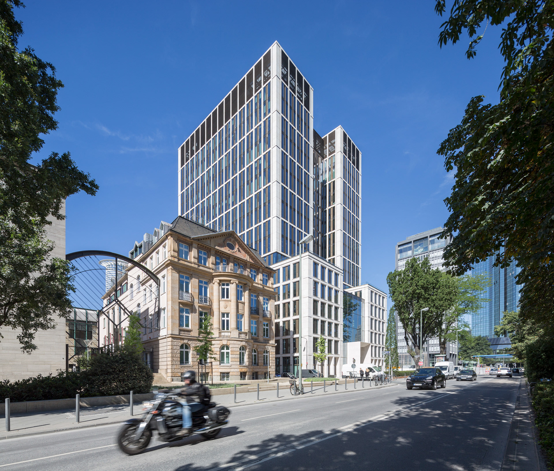 Fotodokumentation vom Bau des Hochhauses Taunusanlage 8 in Frankfurt am Main für Credit Suisse