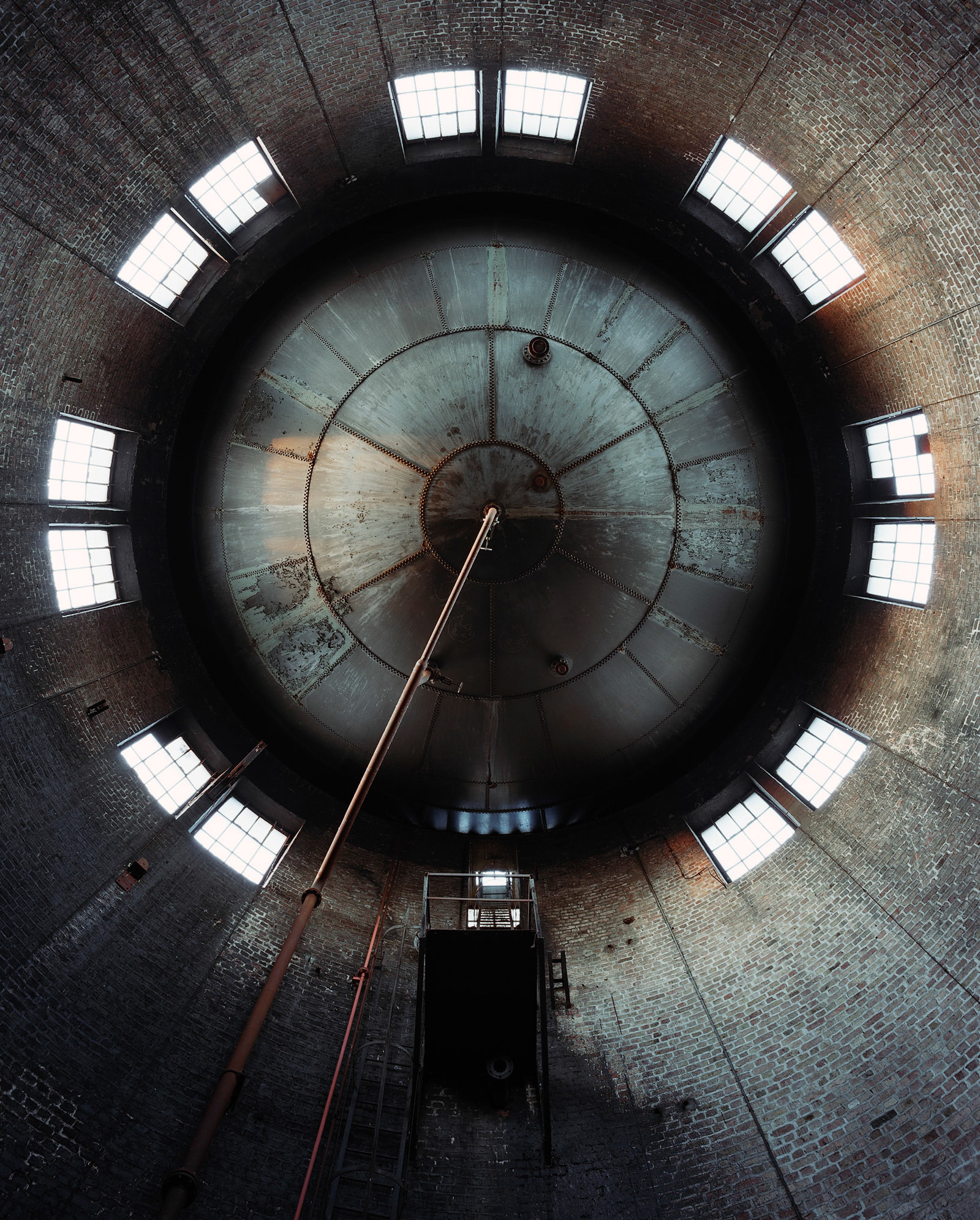 Alter Wasserturm im Osthafen in Frankfurt